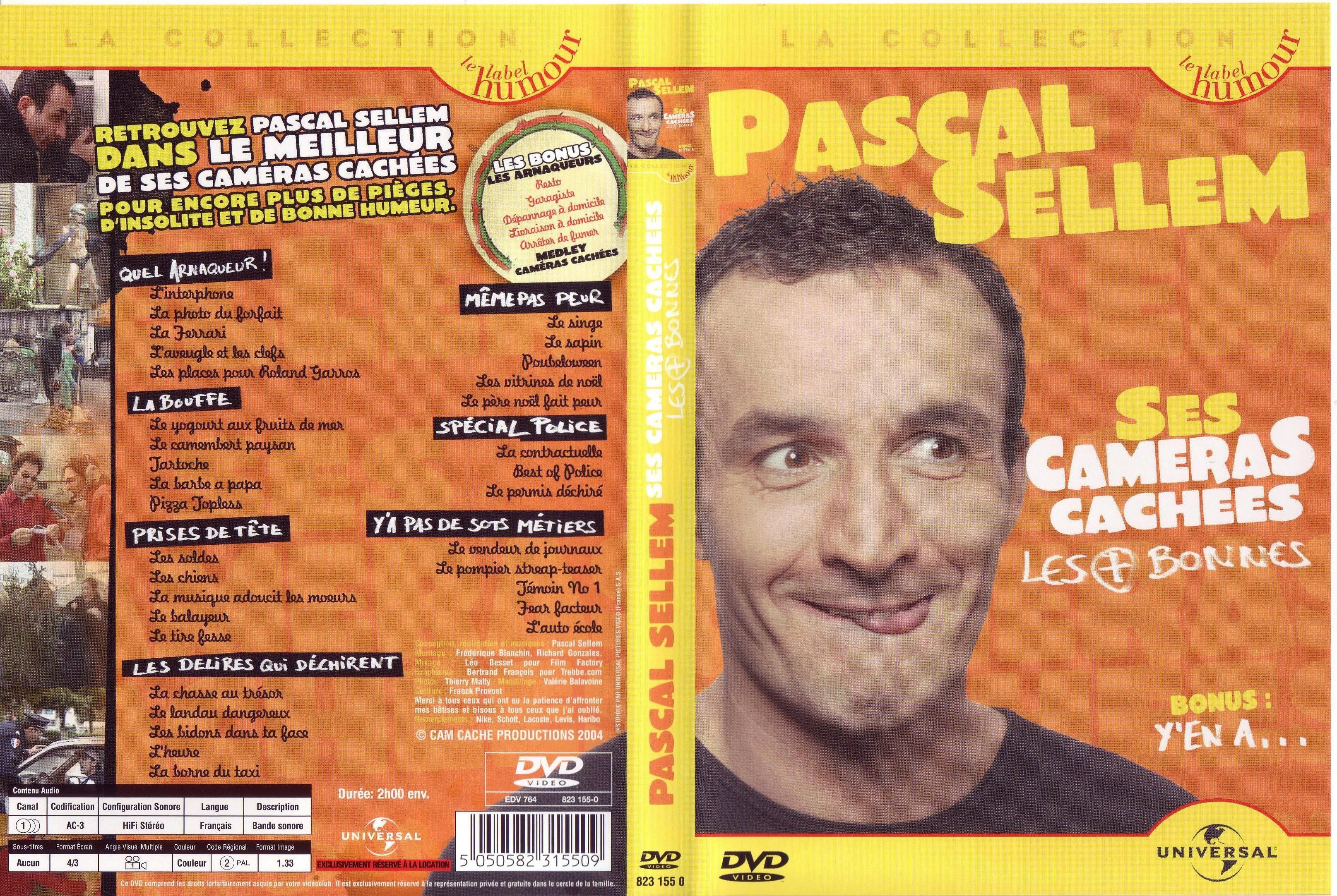 Jaquette DVD Pascal Sellem ses cameras cachees les + bonnes