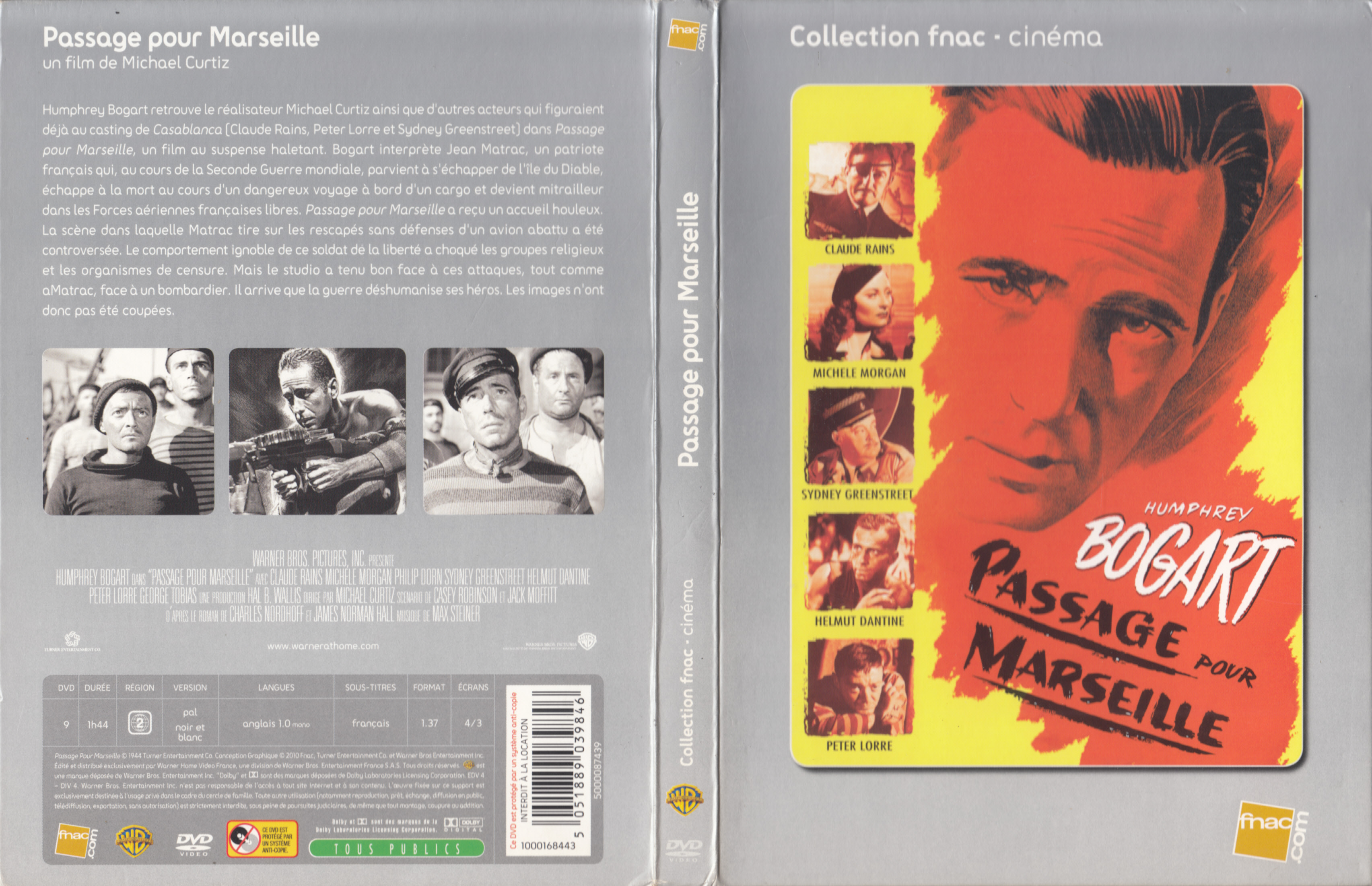 Jaquette DVD Passage pour Marseille