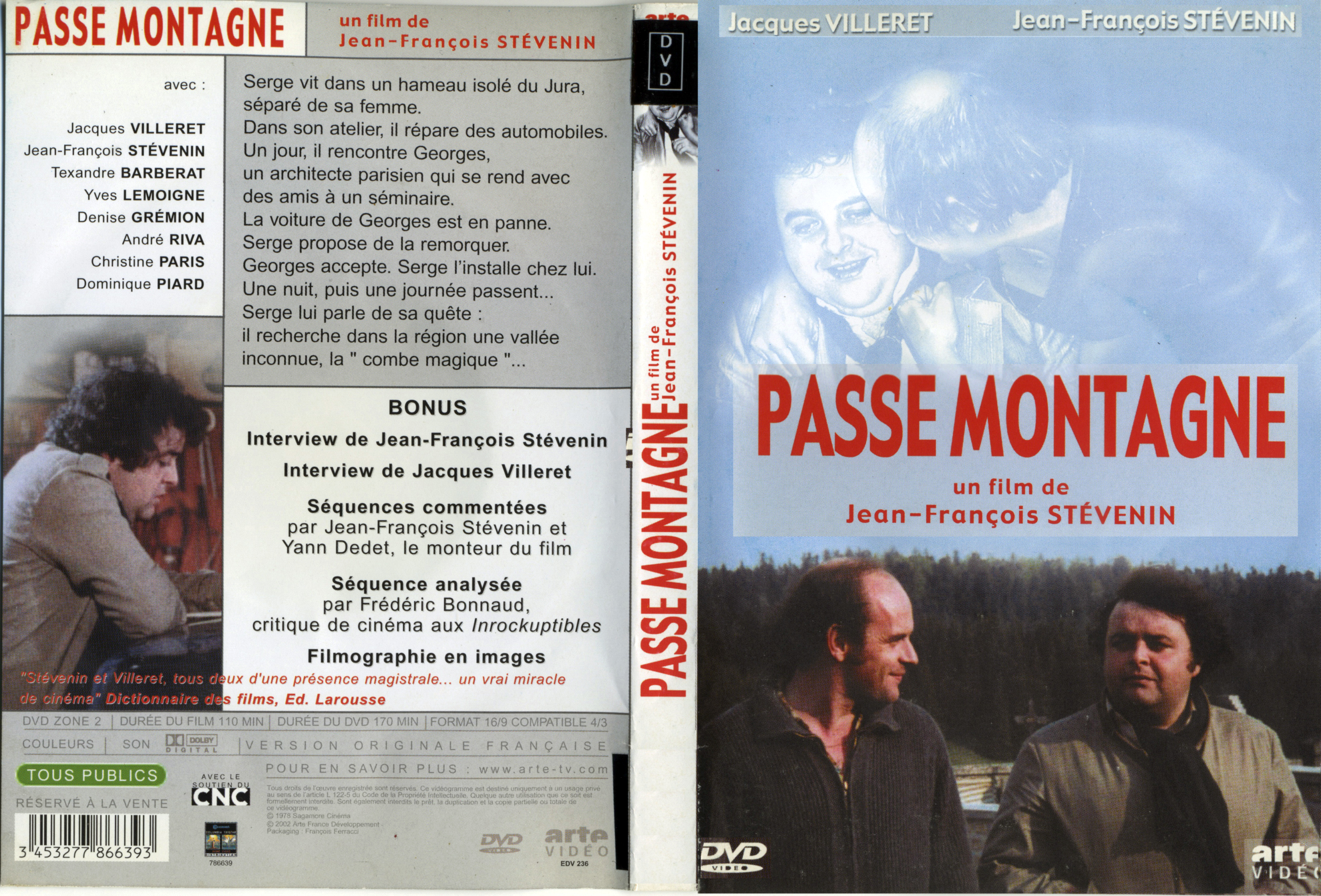 Jaquette DVD Passe montagne