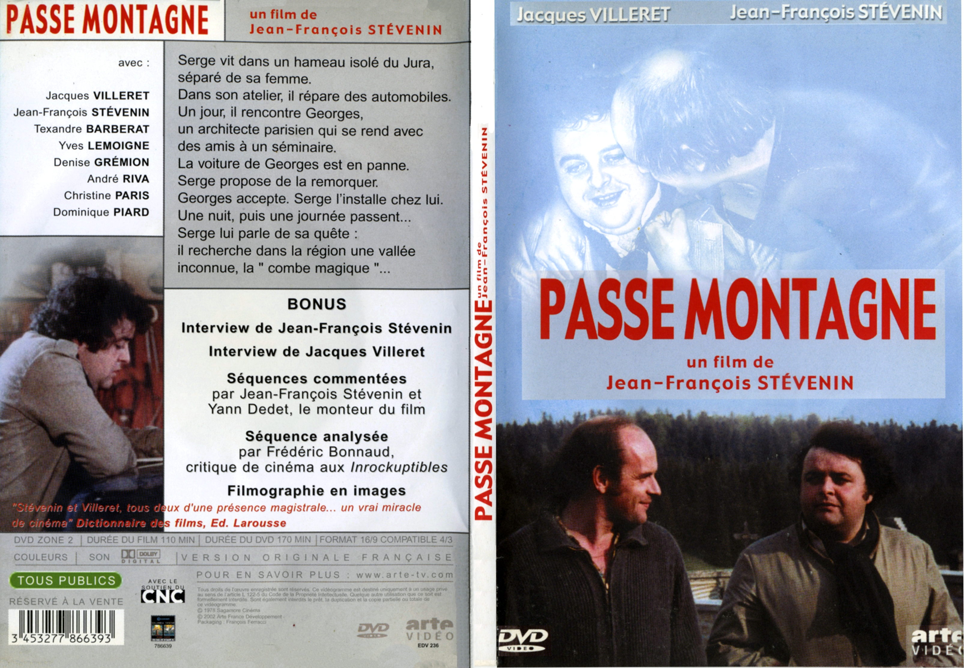 Jaquette DVD Passe montagne - SLIM
