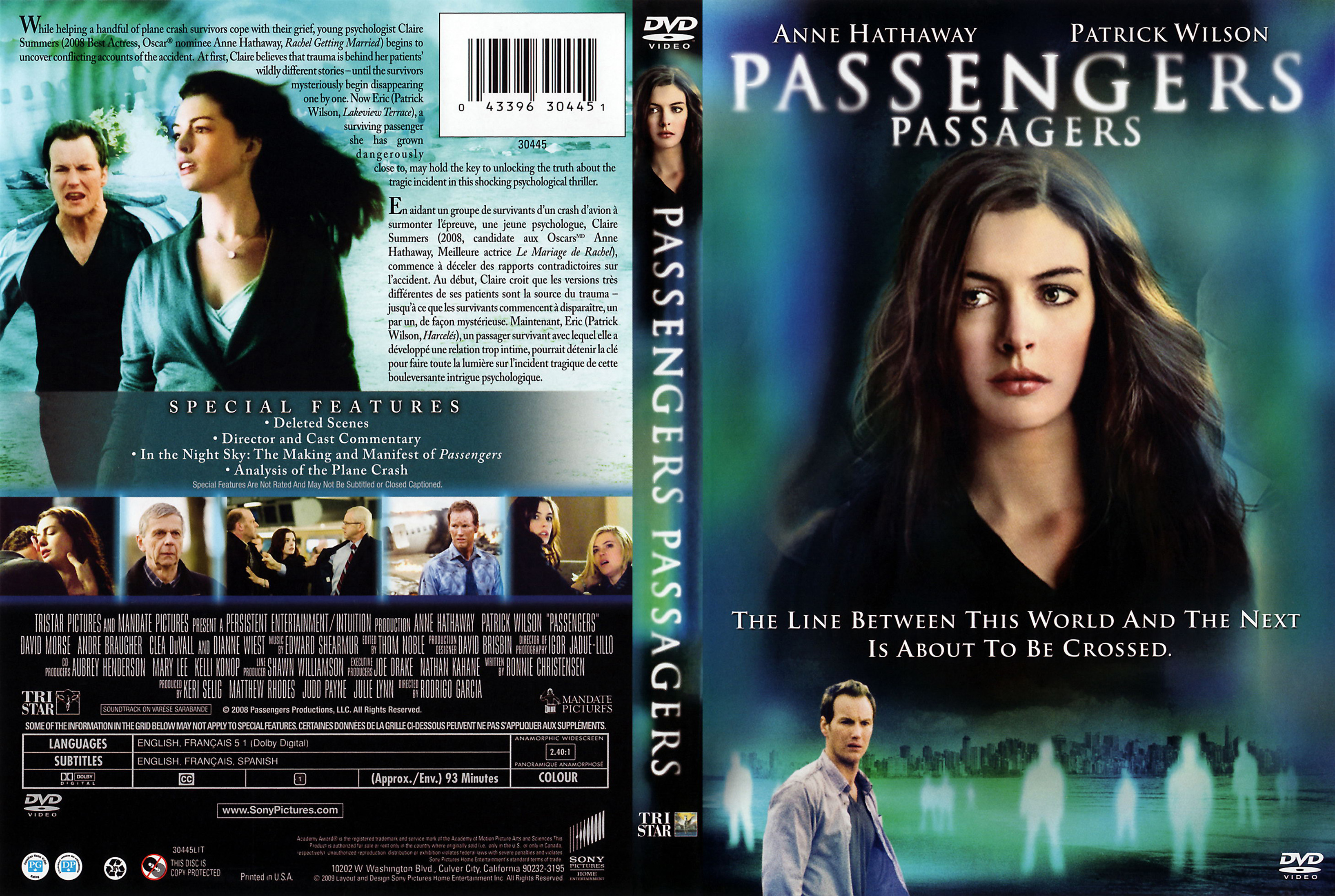 Jaquette DVD Passengers - Passagers (Canadienne)