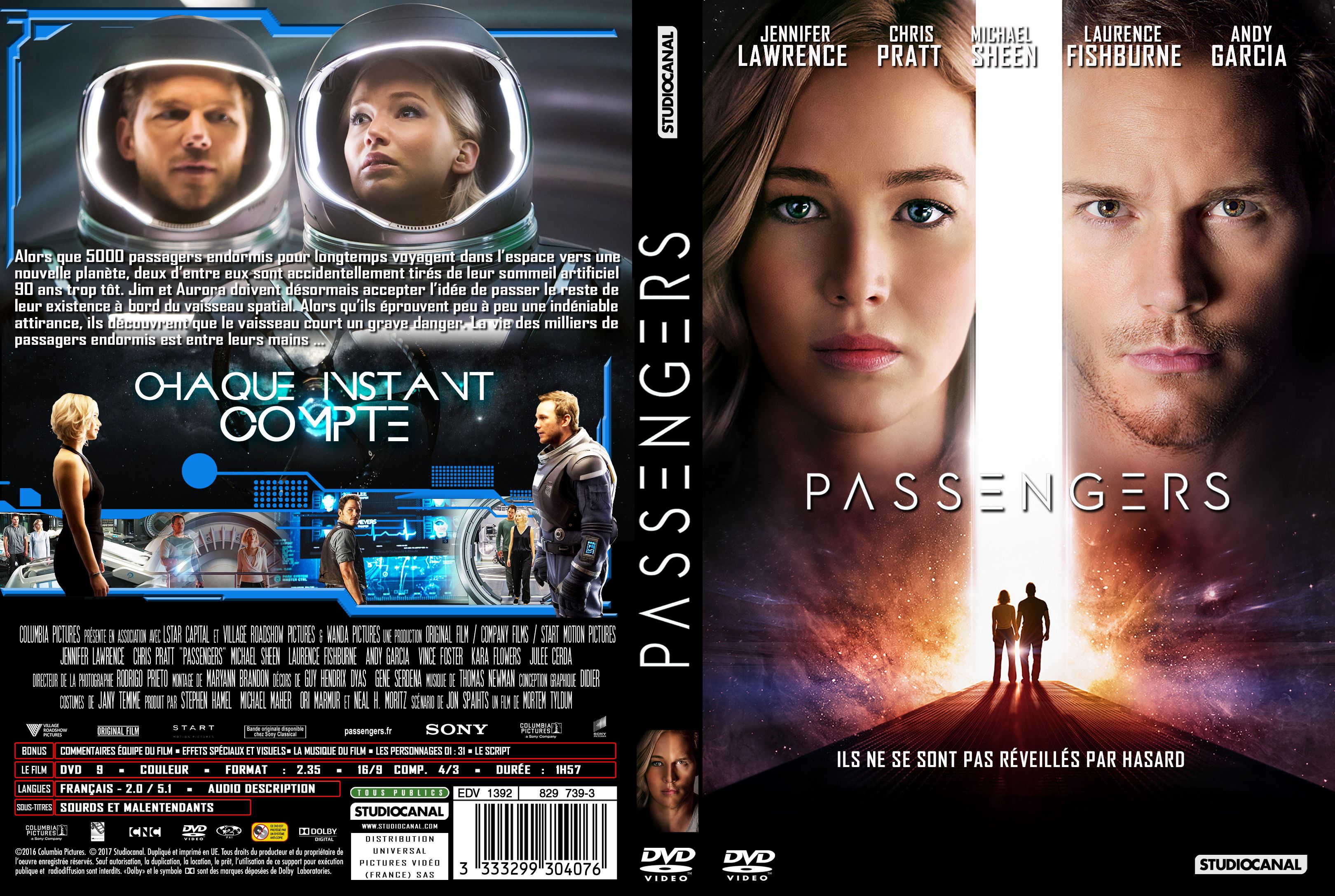 Jaquette DVD Passengers custom