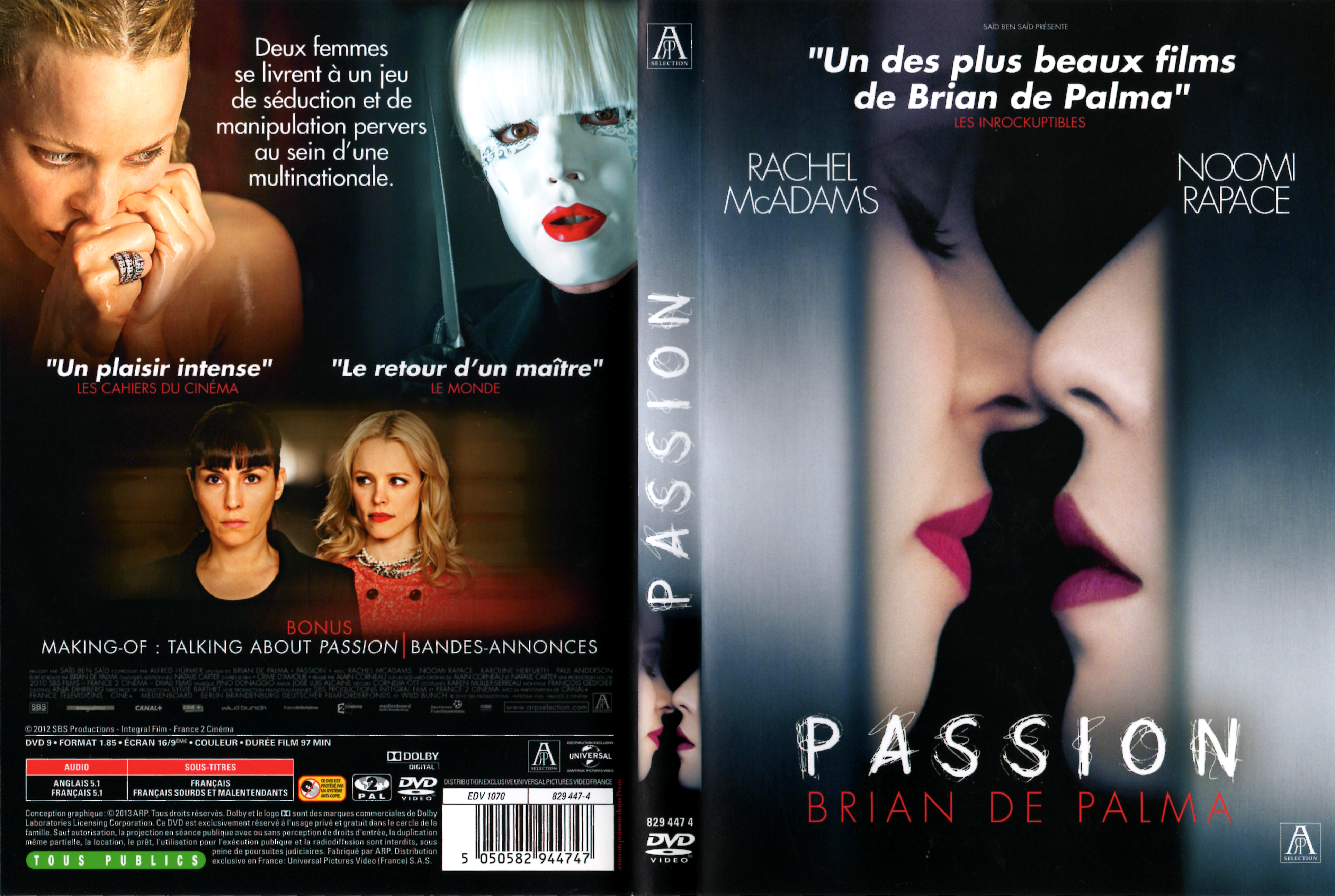 Jaquette Dvd De Passion Cinéma Passion 