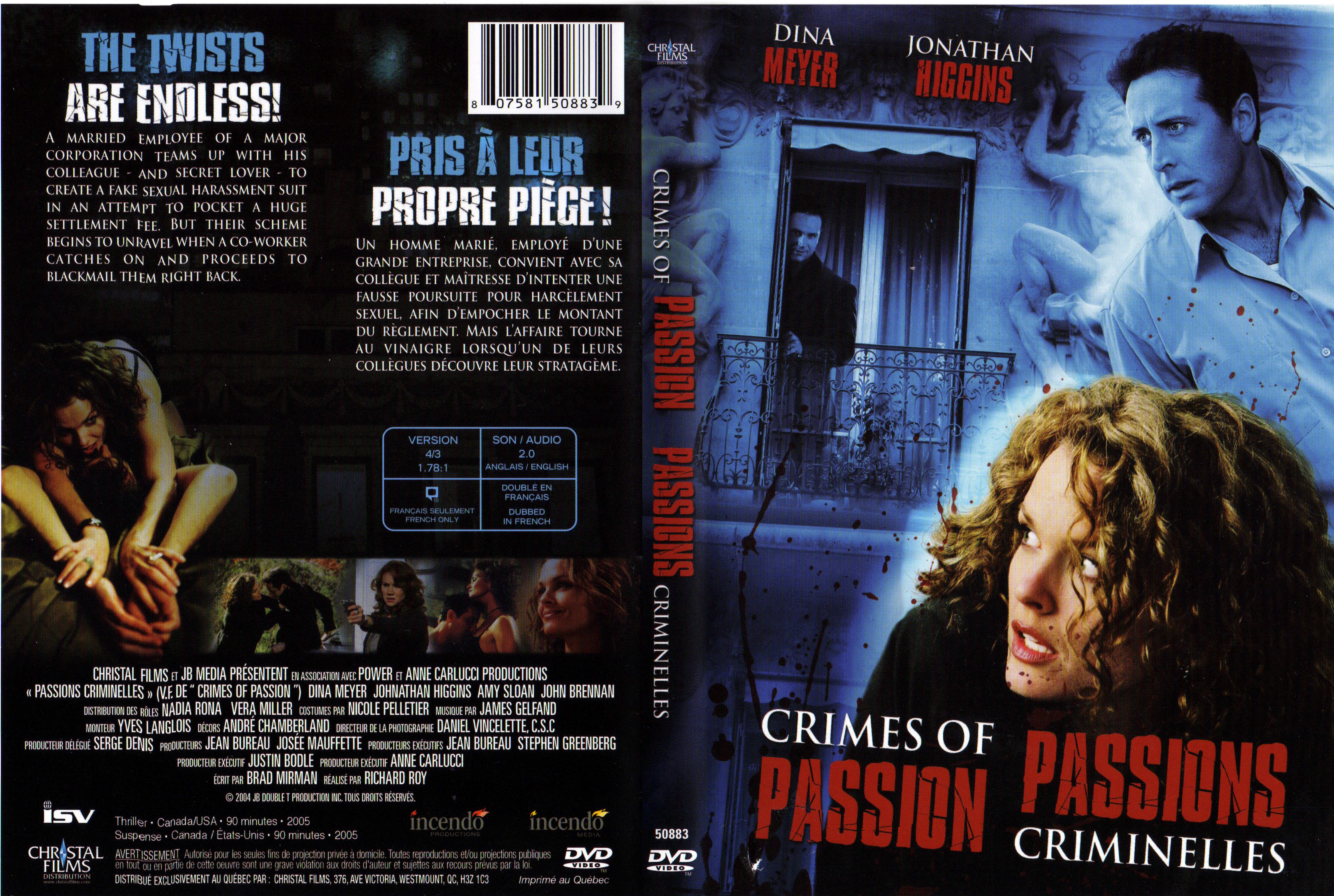 Jaquette DVD Passions criminelles