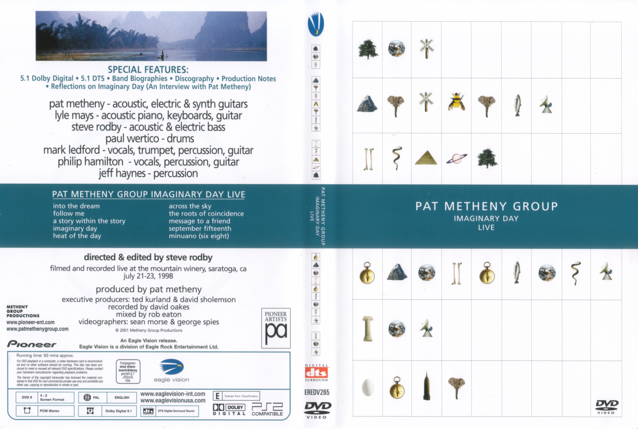 Jaquette DVD Pat Metheny Group - Imaginary day live