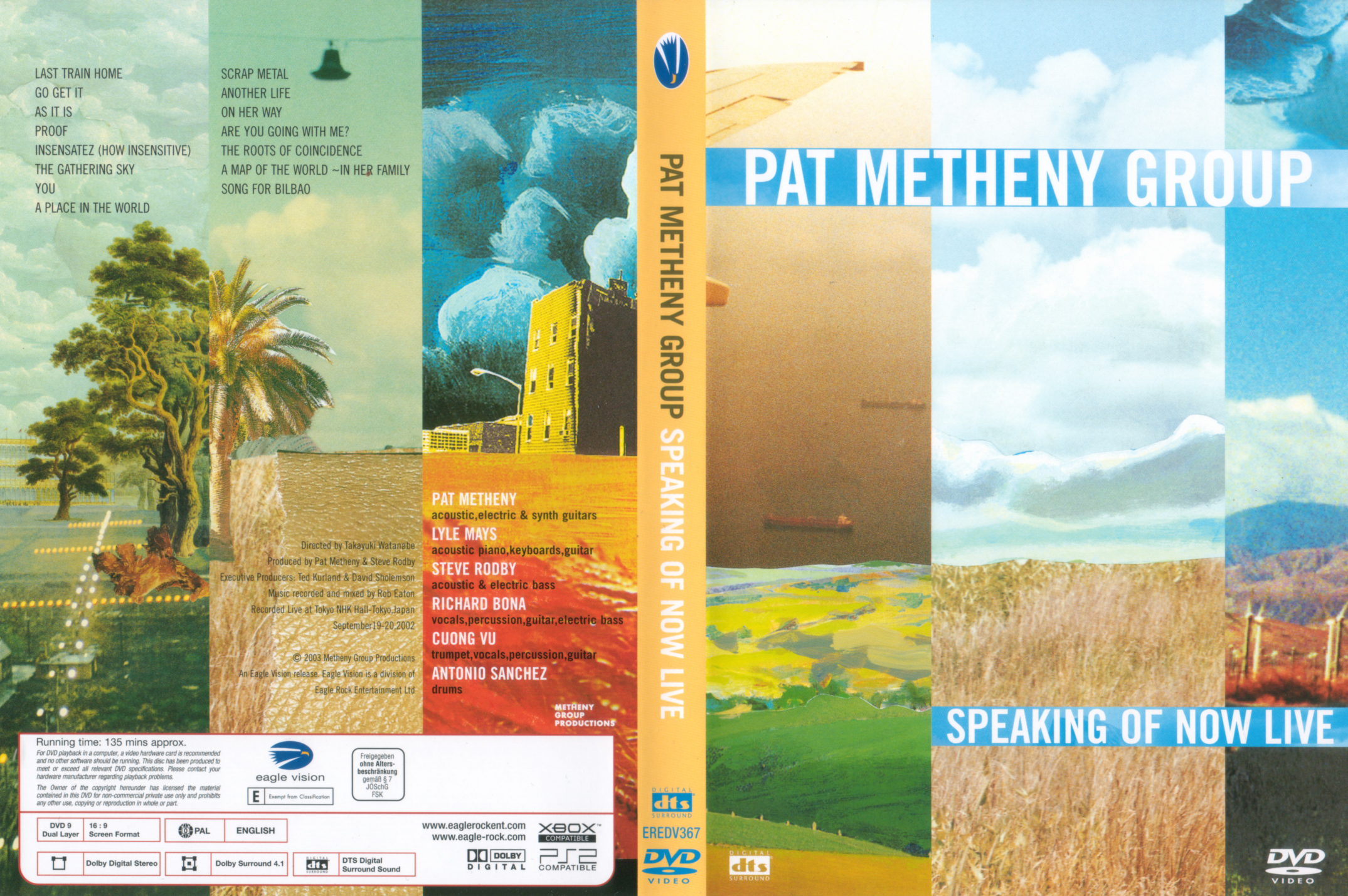 Jaquette DVD Pat Metheny Group - Speaking of now live