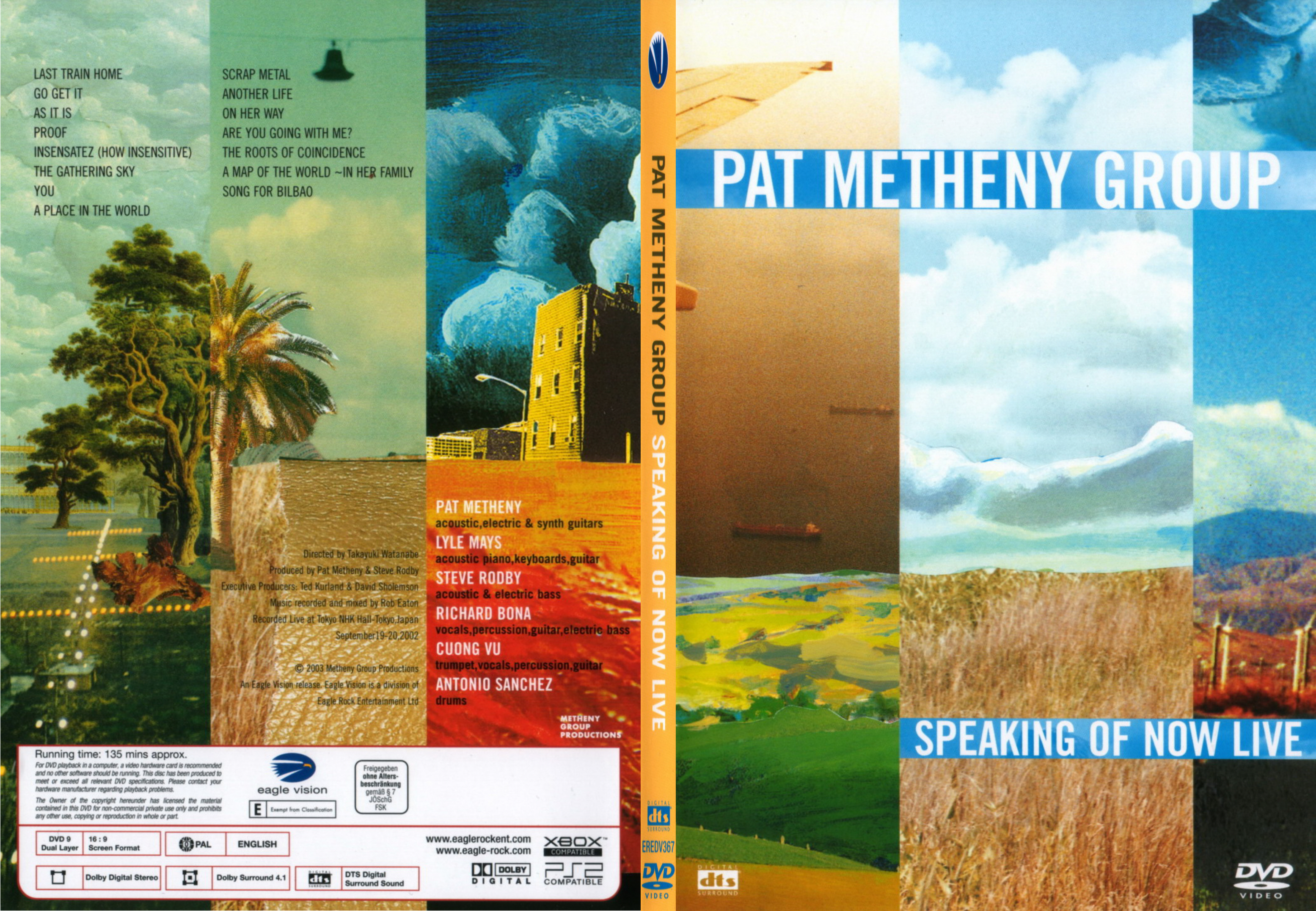 Jaquette DVD Pat Metheny Group - Speaking of now live - SLIM