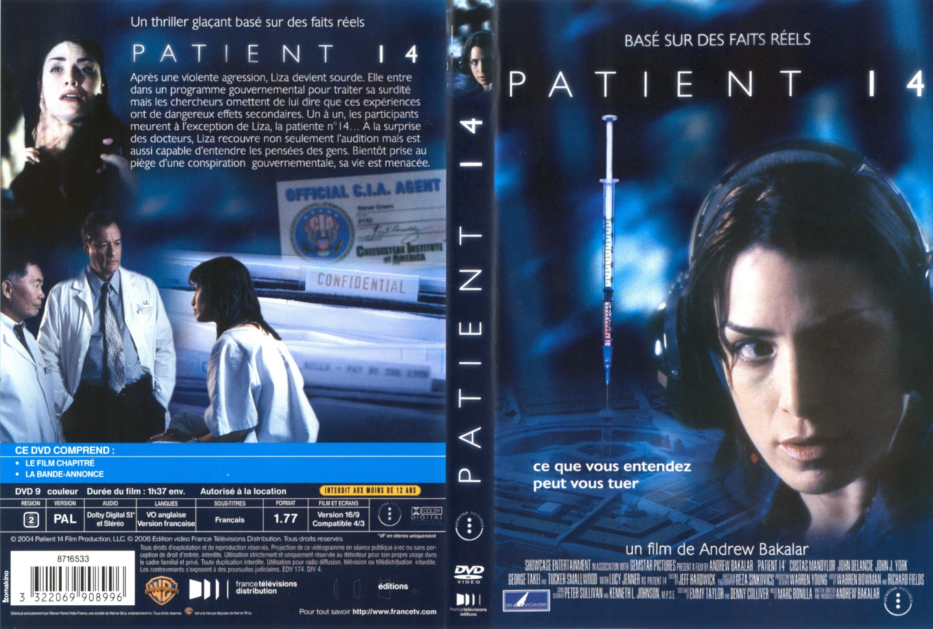 Jaquette DVD Patient 14