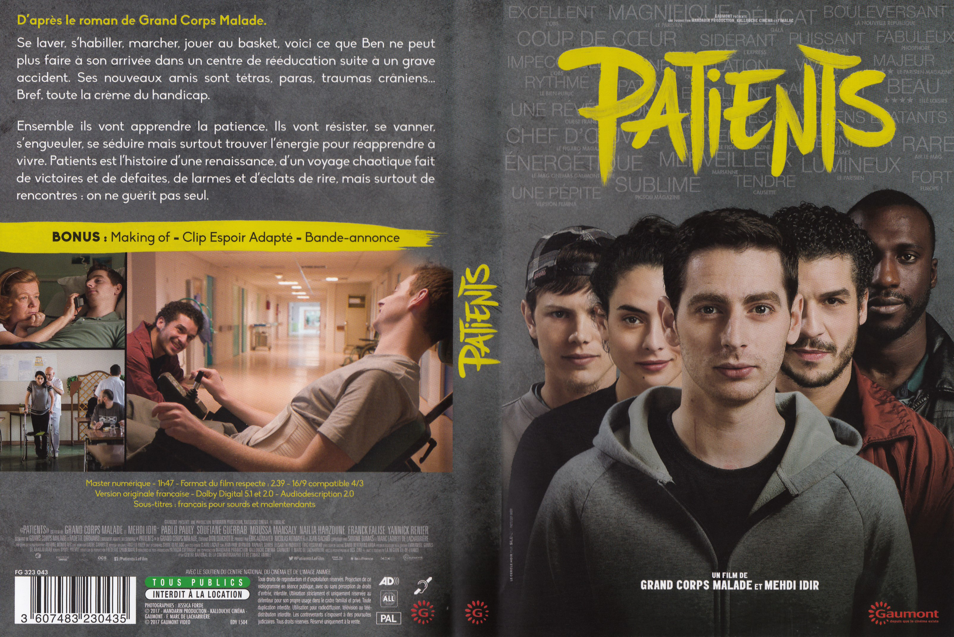 Jaquette DVD Patients