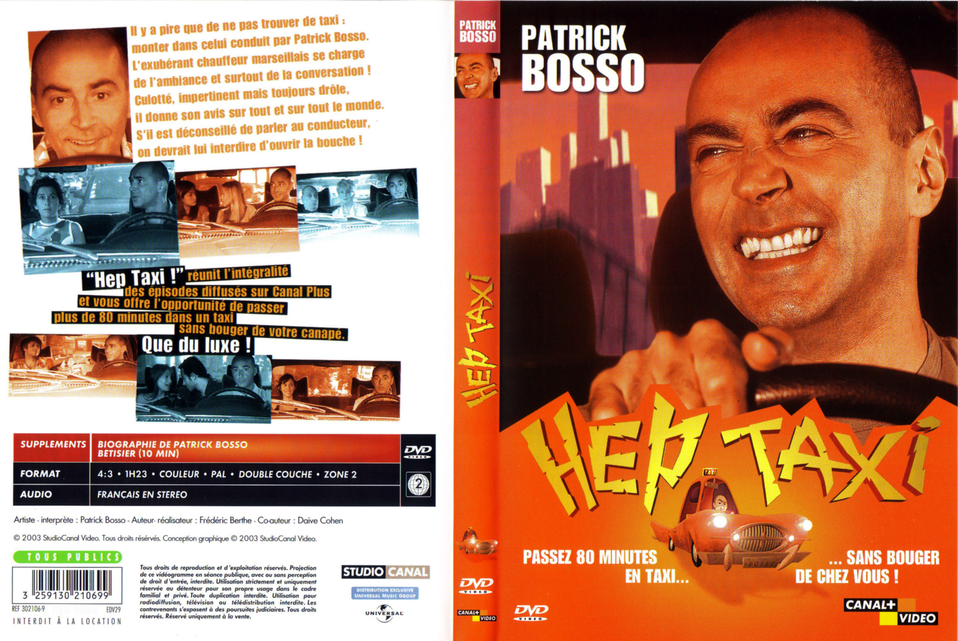 Jaquette DVD Patrick Bosso hep taxi