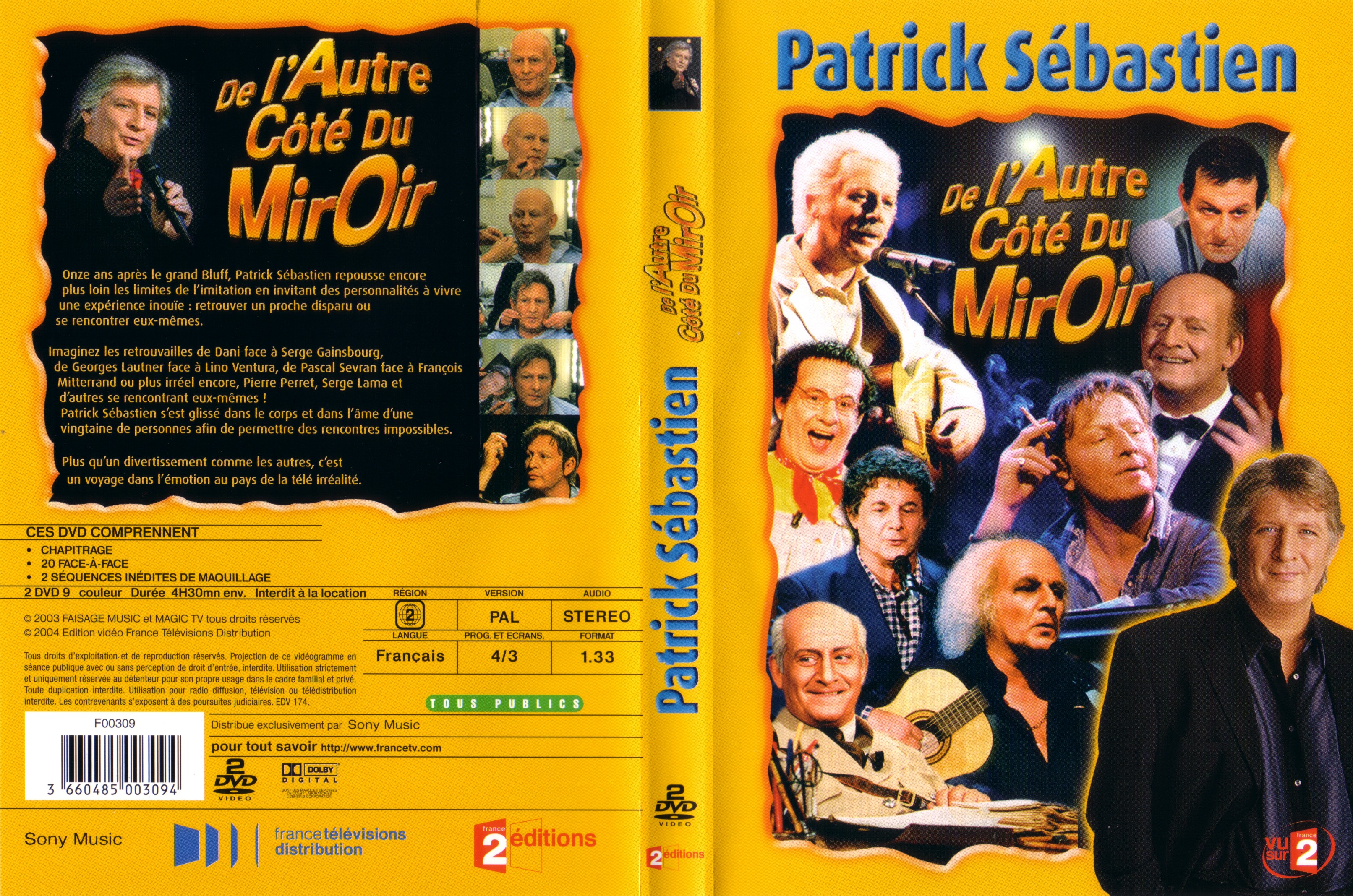 Jaquette DVD Patrick Sebastien de l