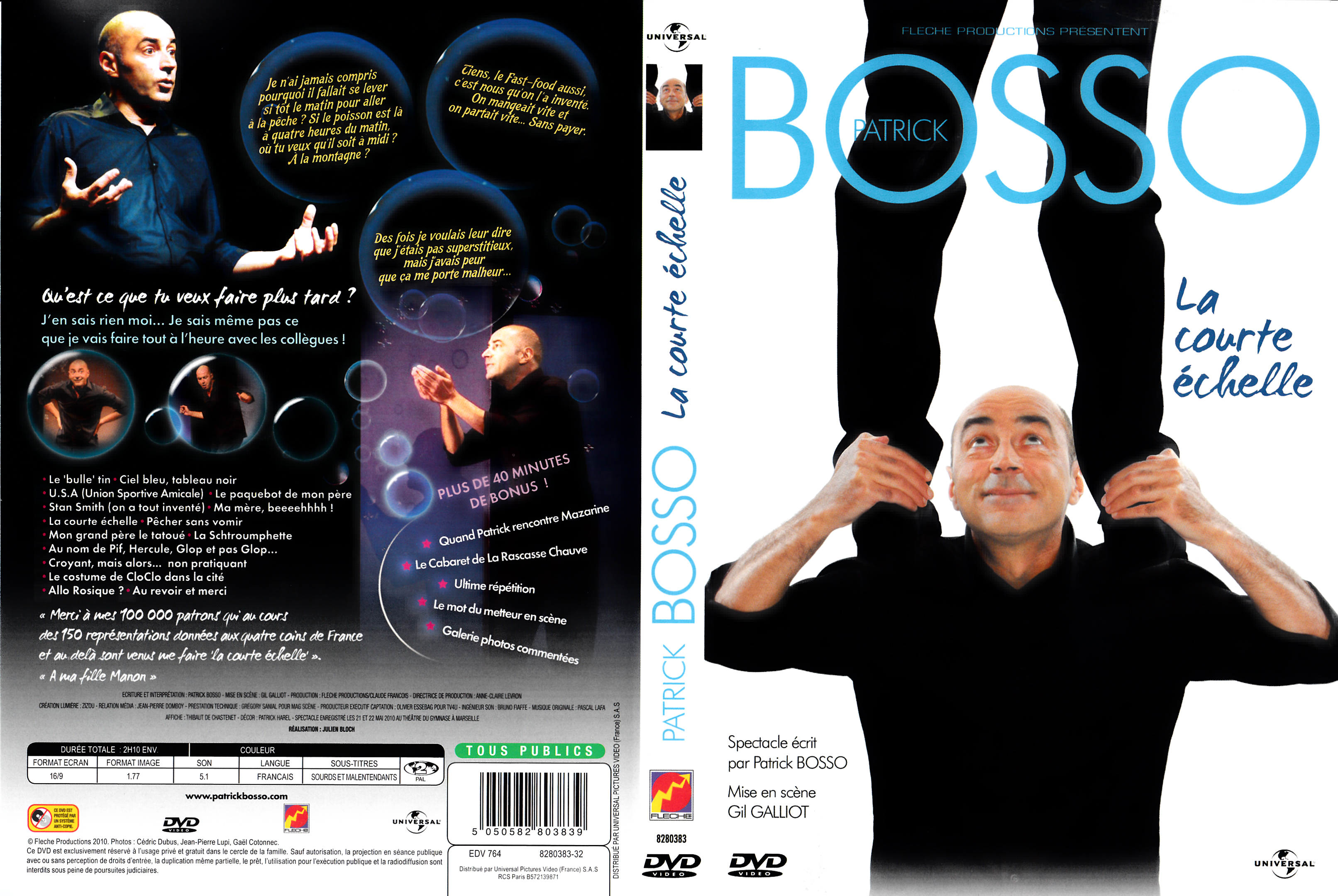 Jaquette DVD Patrick bosso la courte chelle