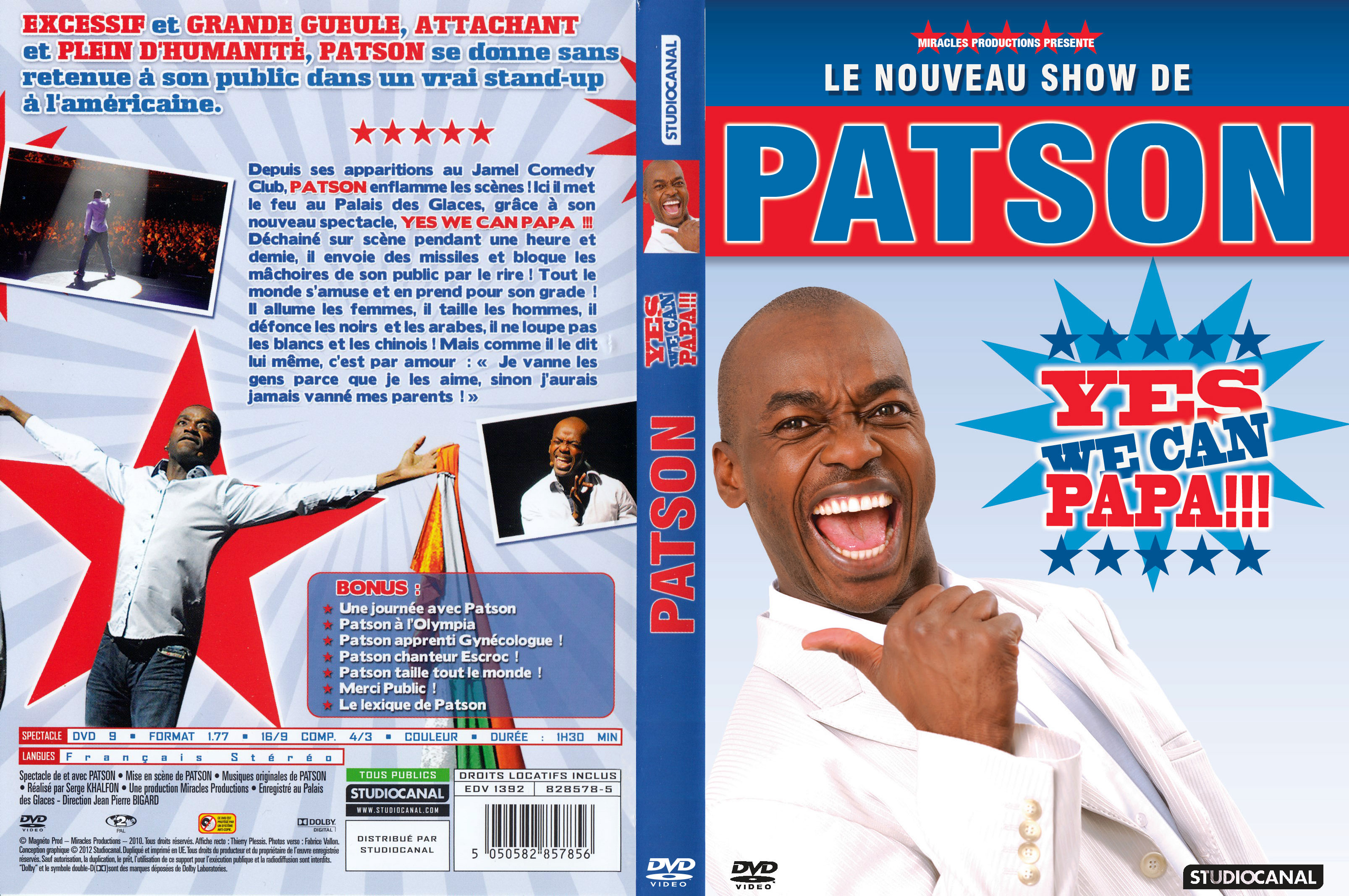 Jaquette DVD Patson - Yes we can papa