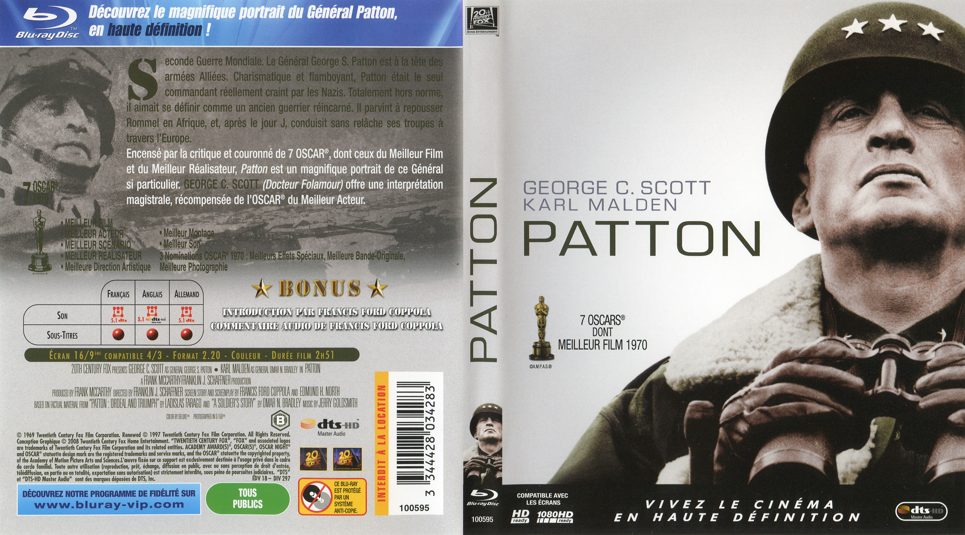 Jaquette DVD Patton (BLU-RAY)