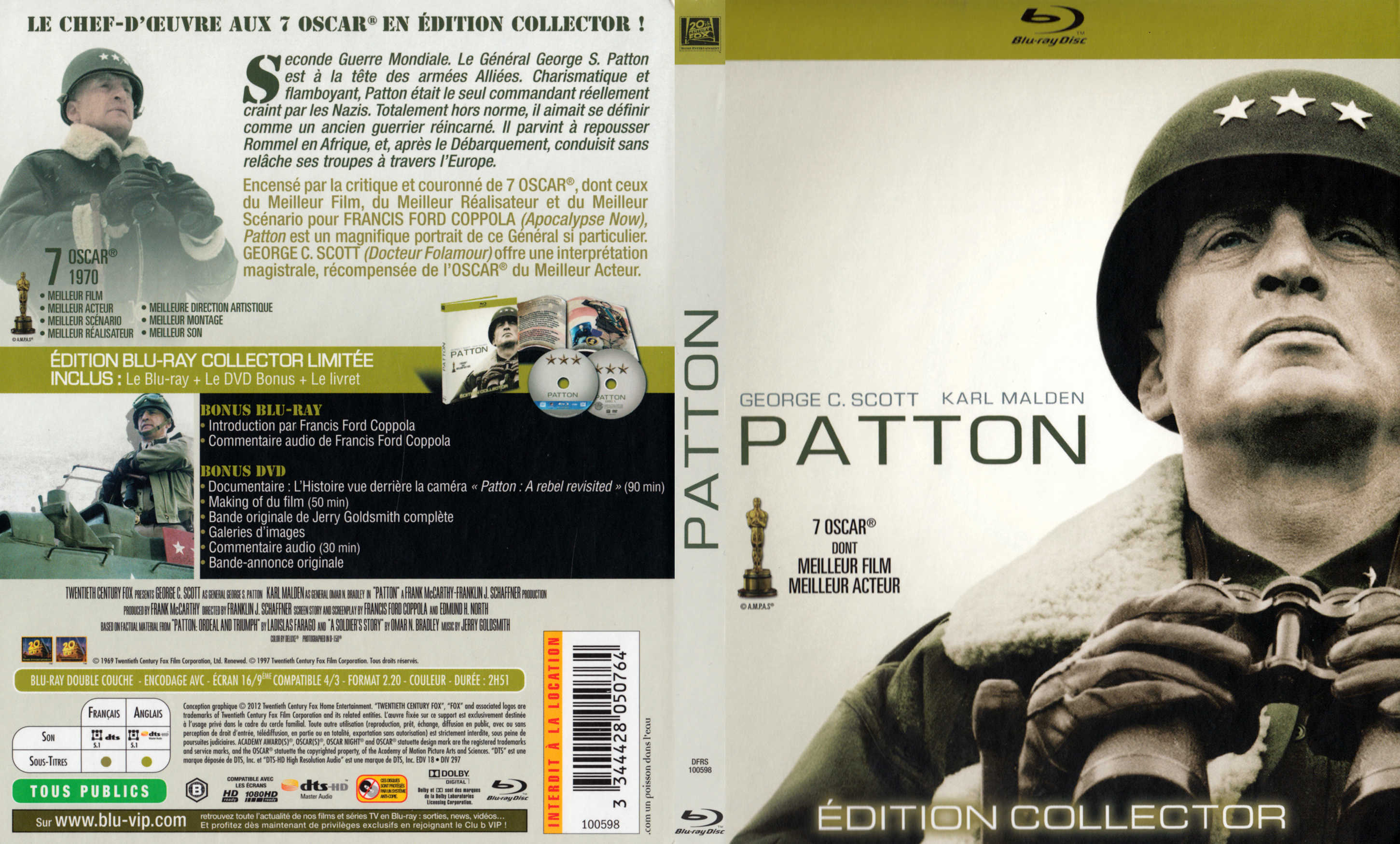 Jaquette DVD Patton (BLU-RAY) v2