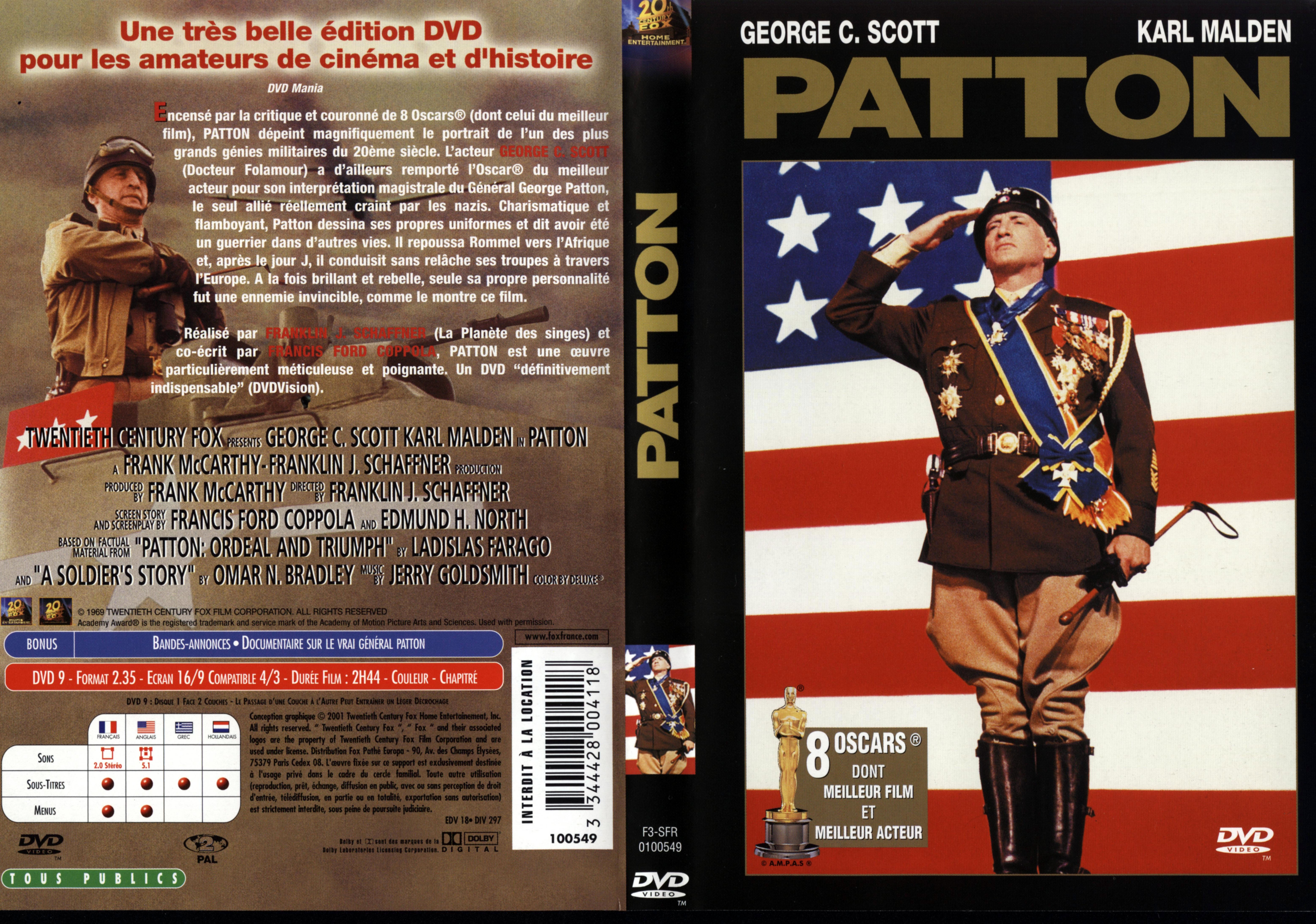 Jaquette DVD Patton v2