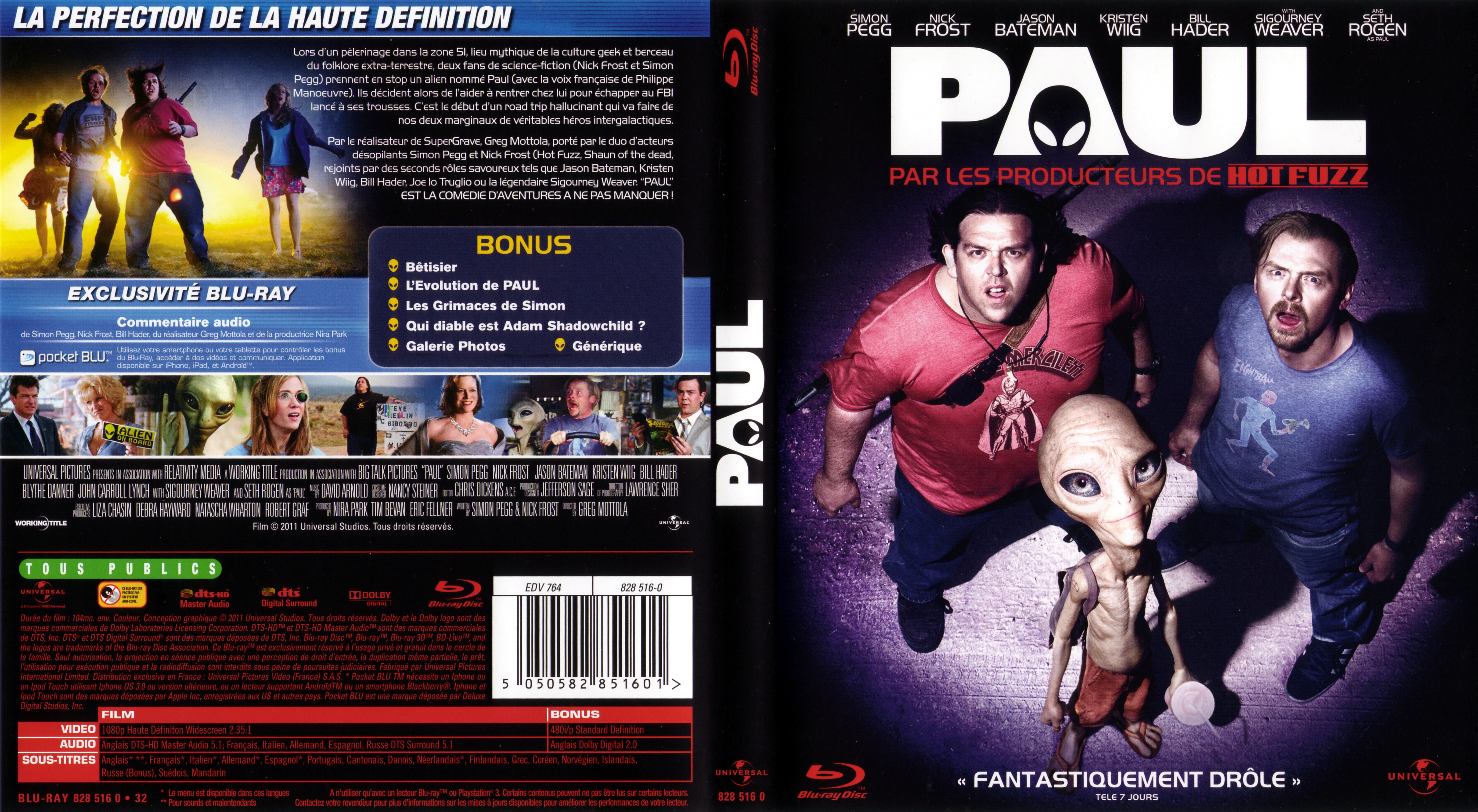 Jaquette DVD Paul (BLU-RAY) v2