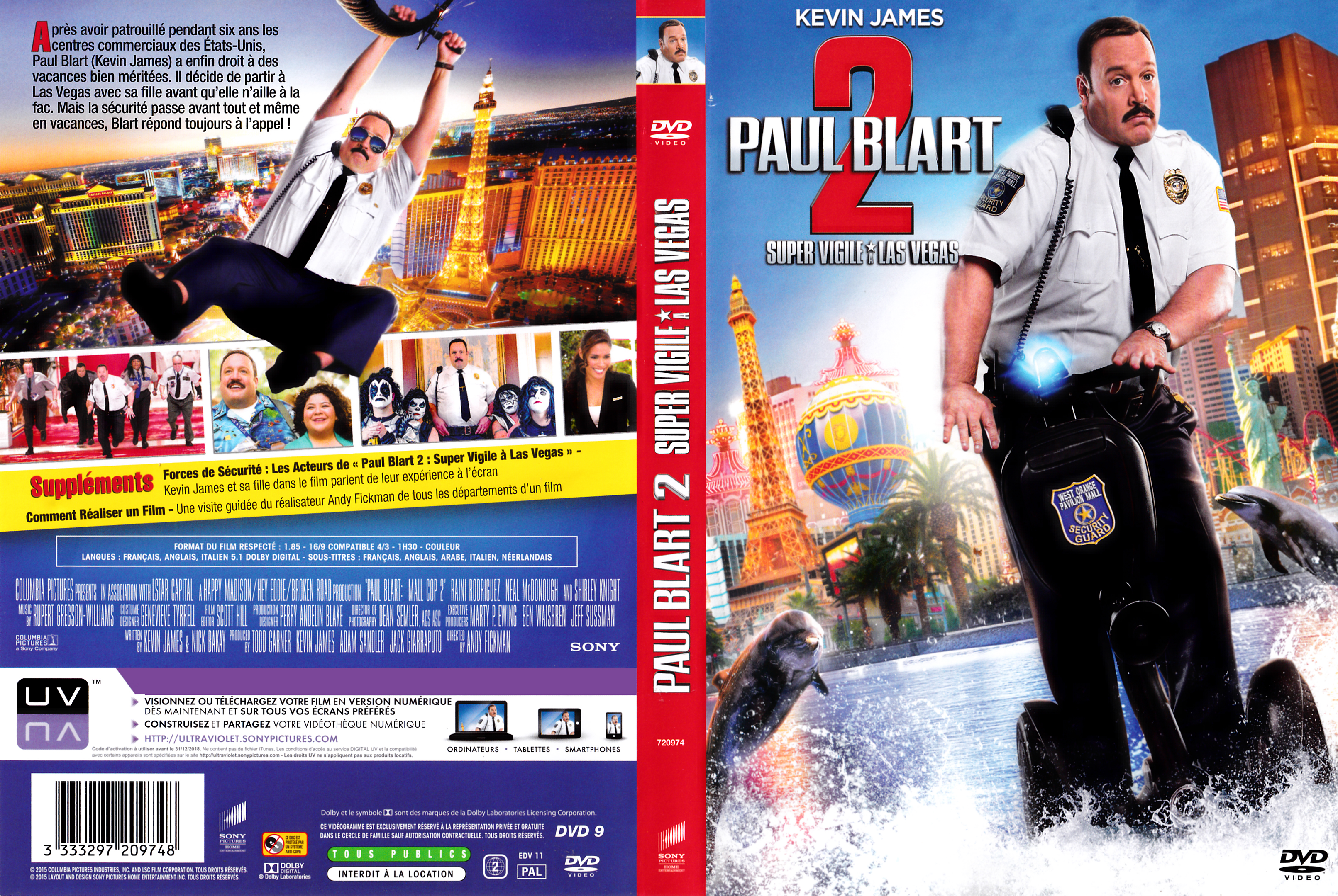 Jaquette DVD Paul blart 2 super vigile a las vegas custom