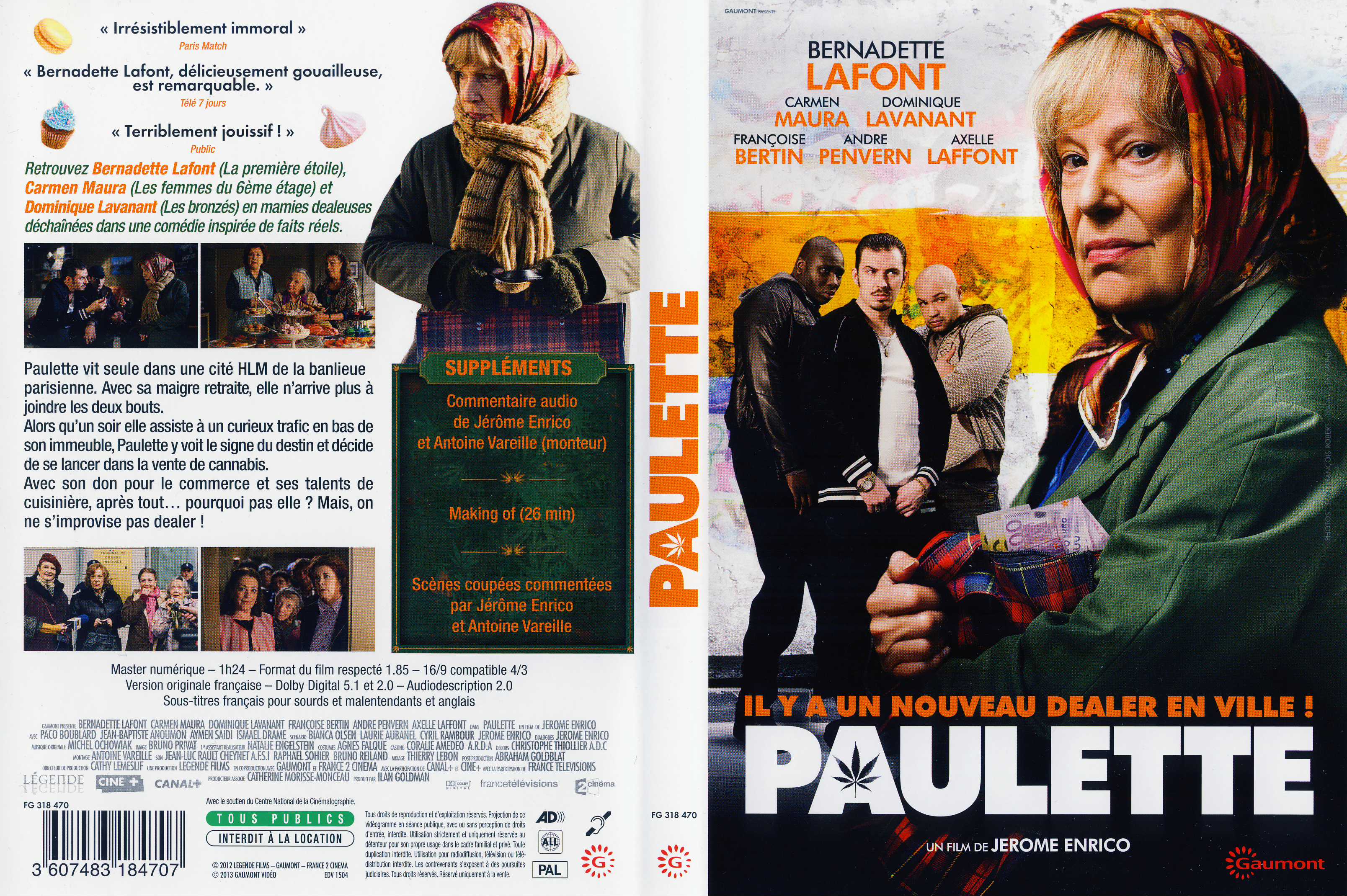 Jaquette DVD Paulette