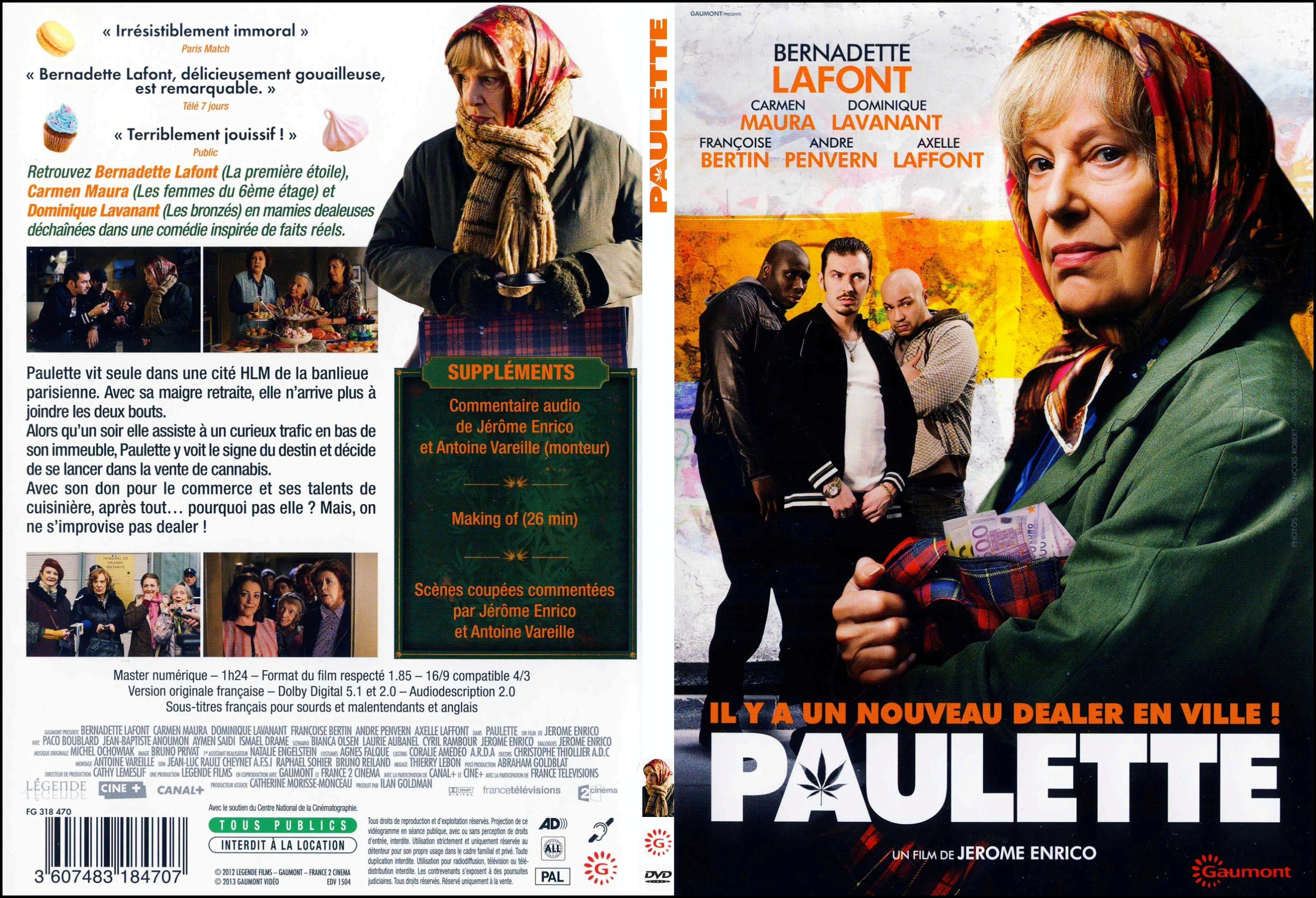 Jaquette DVD Paulette - SLIM