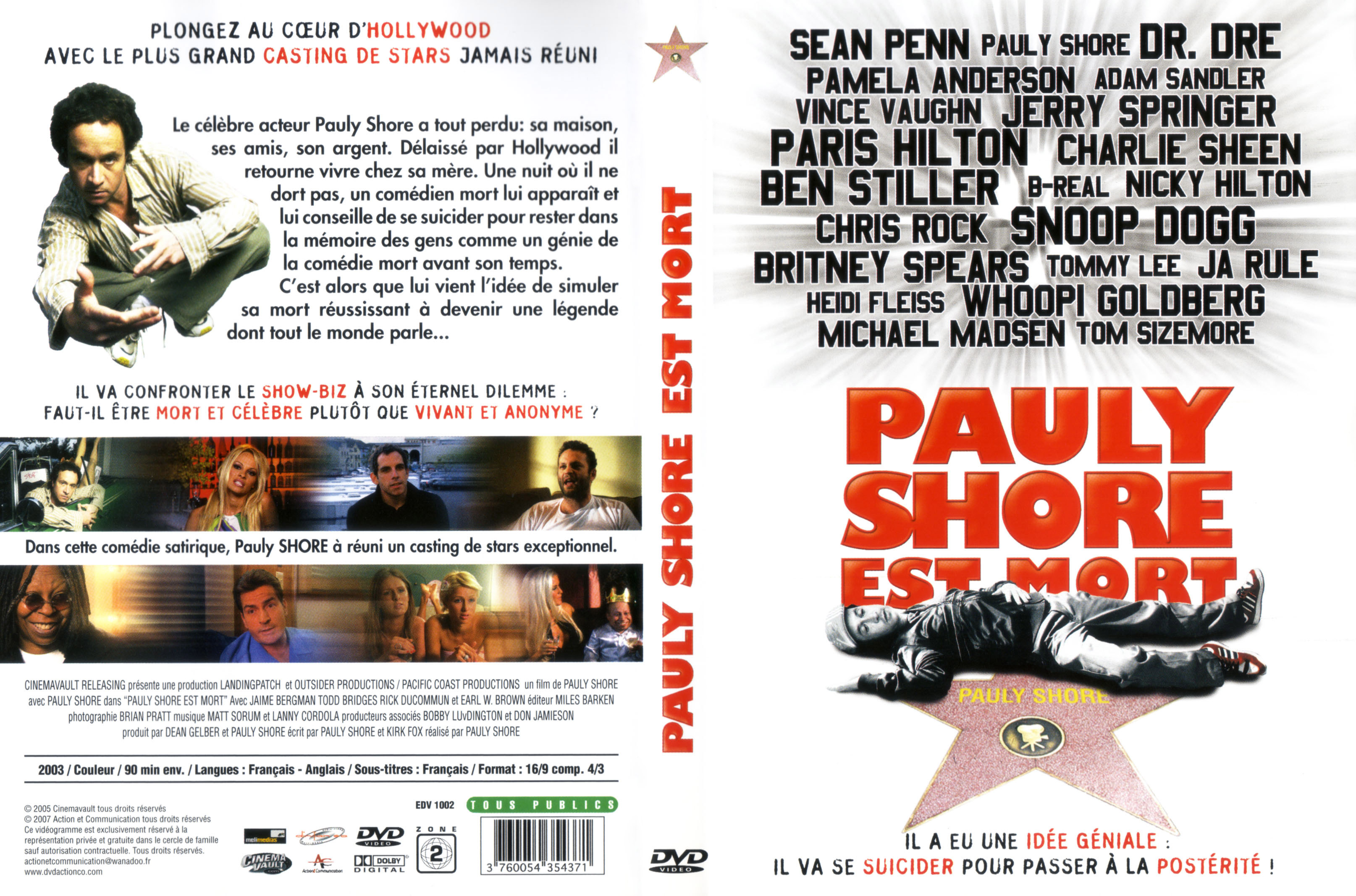 Jaquette DVD Pauly Shore est mort
