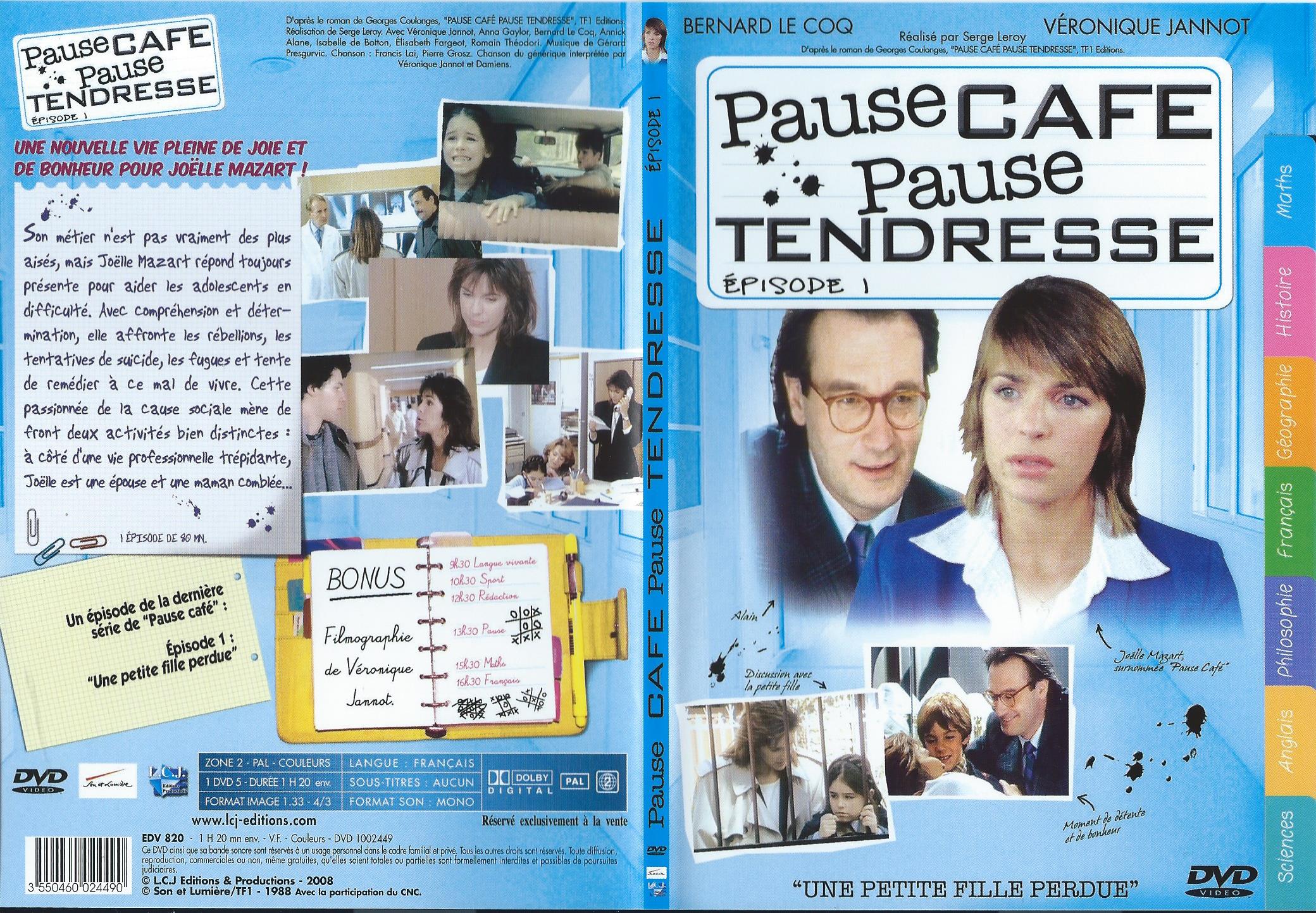 Jaquette DVD Pause Caf, Pause Tendresse DVD 1