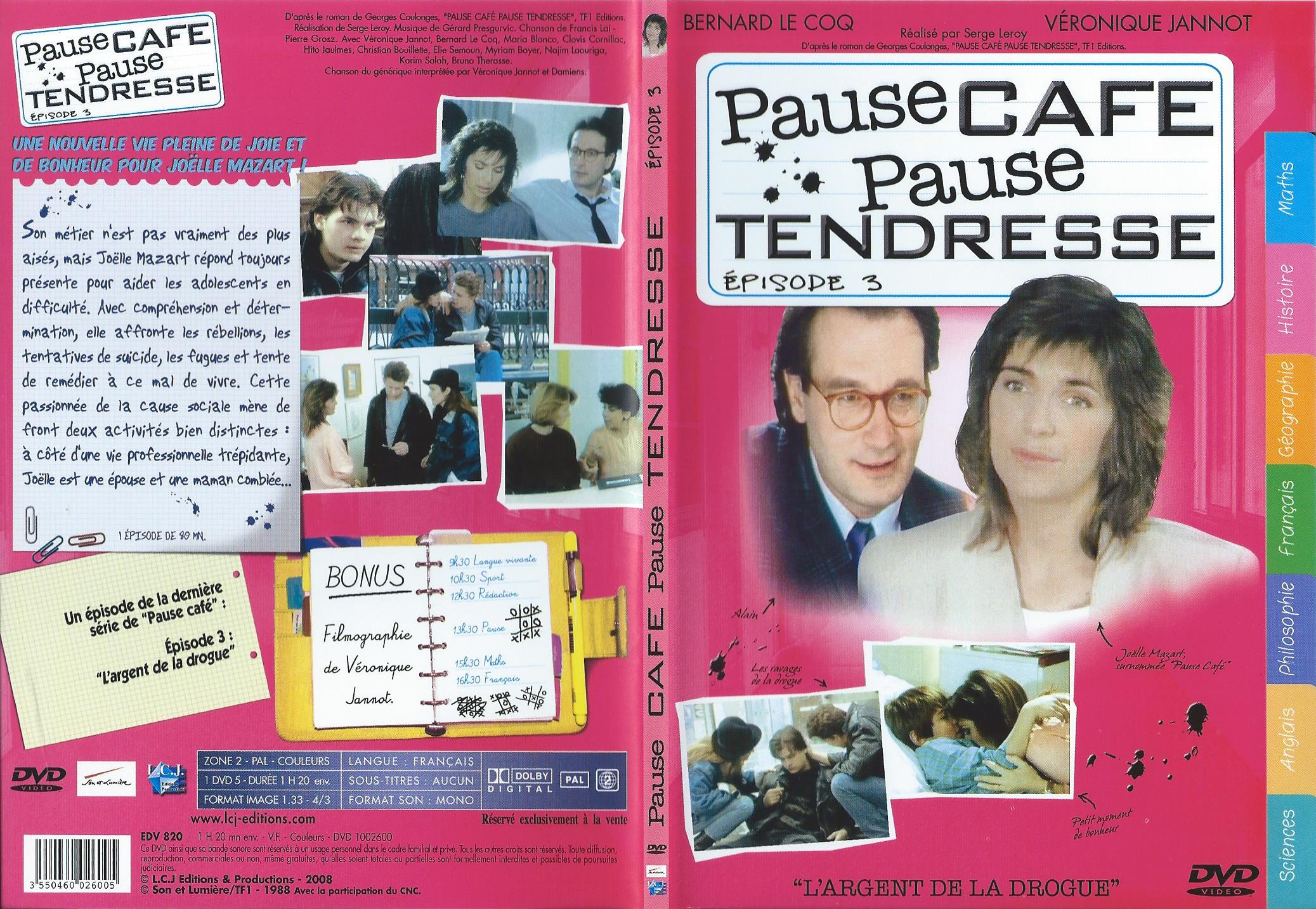 Jaquette DVD Pause Caf, Pause Tendresse DVD 3