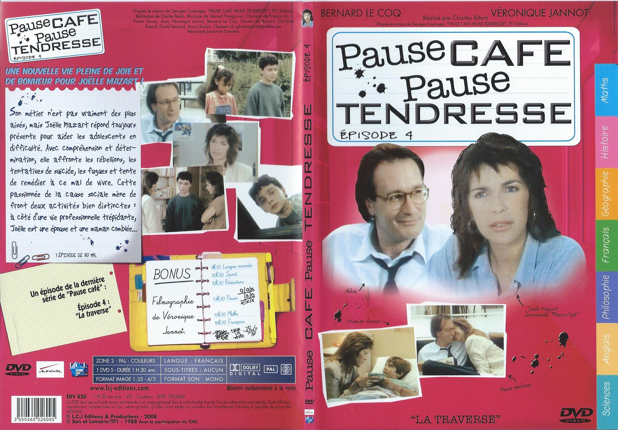 Jaquette DVD Pause Caf, Pause Tendresse DVD 4