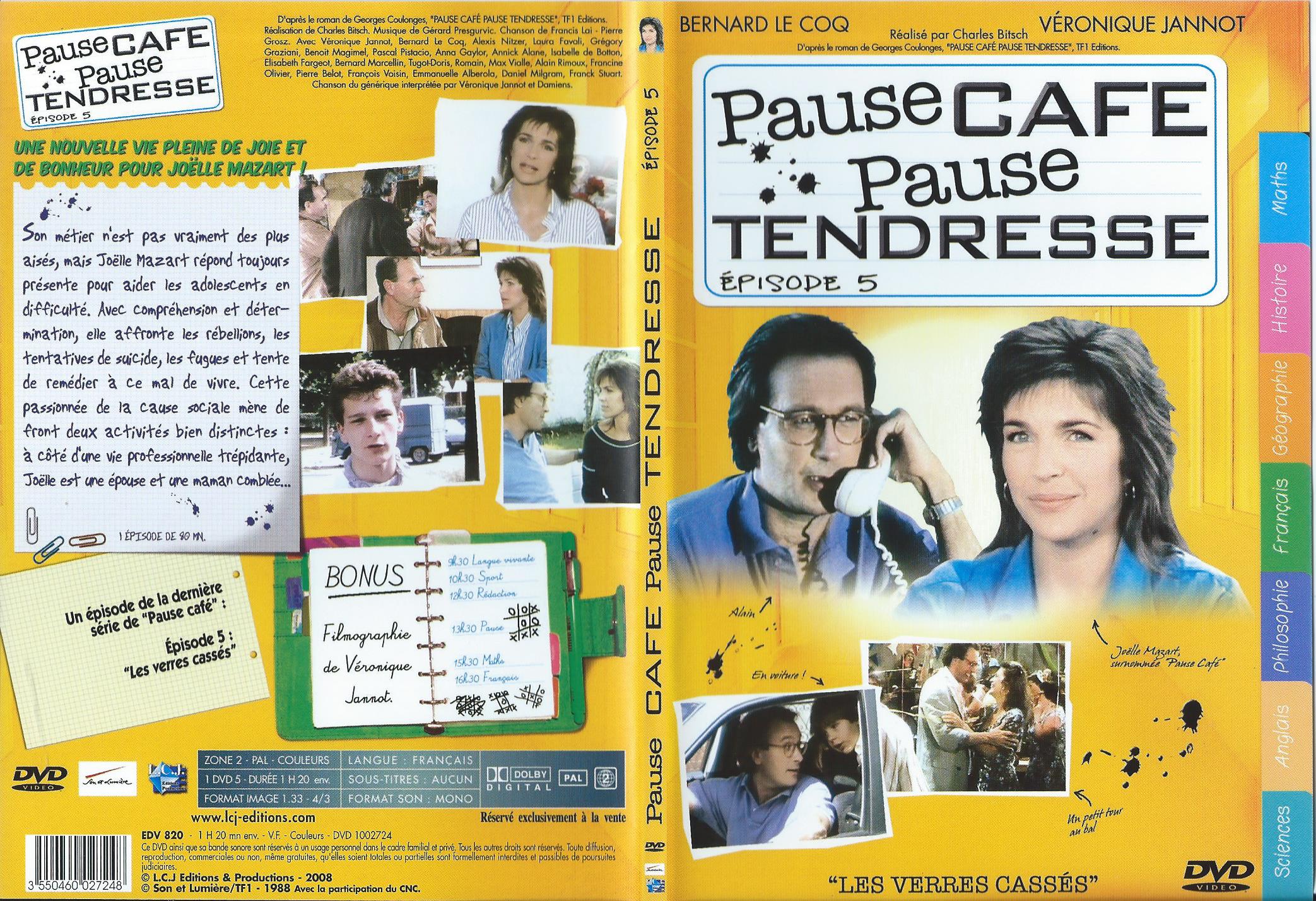 Jaquette DVD Pause Caf, Pause Tendresse DVD 5