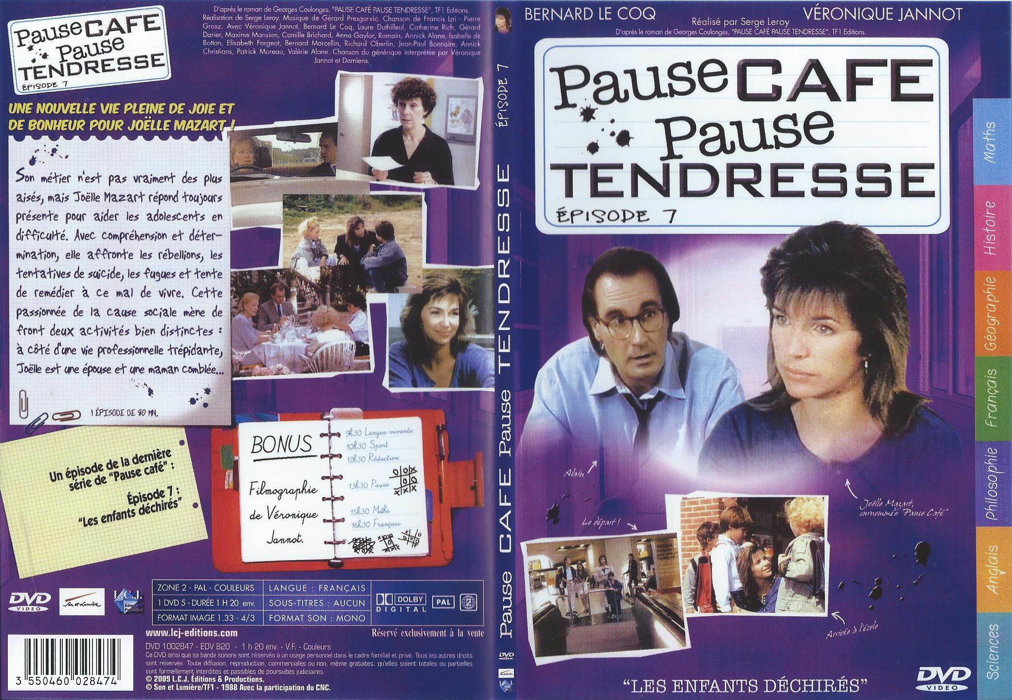 Jaquette DVD Pause Caf, Pause Tendresse DVD 7