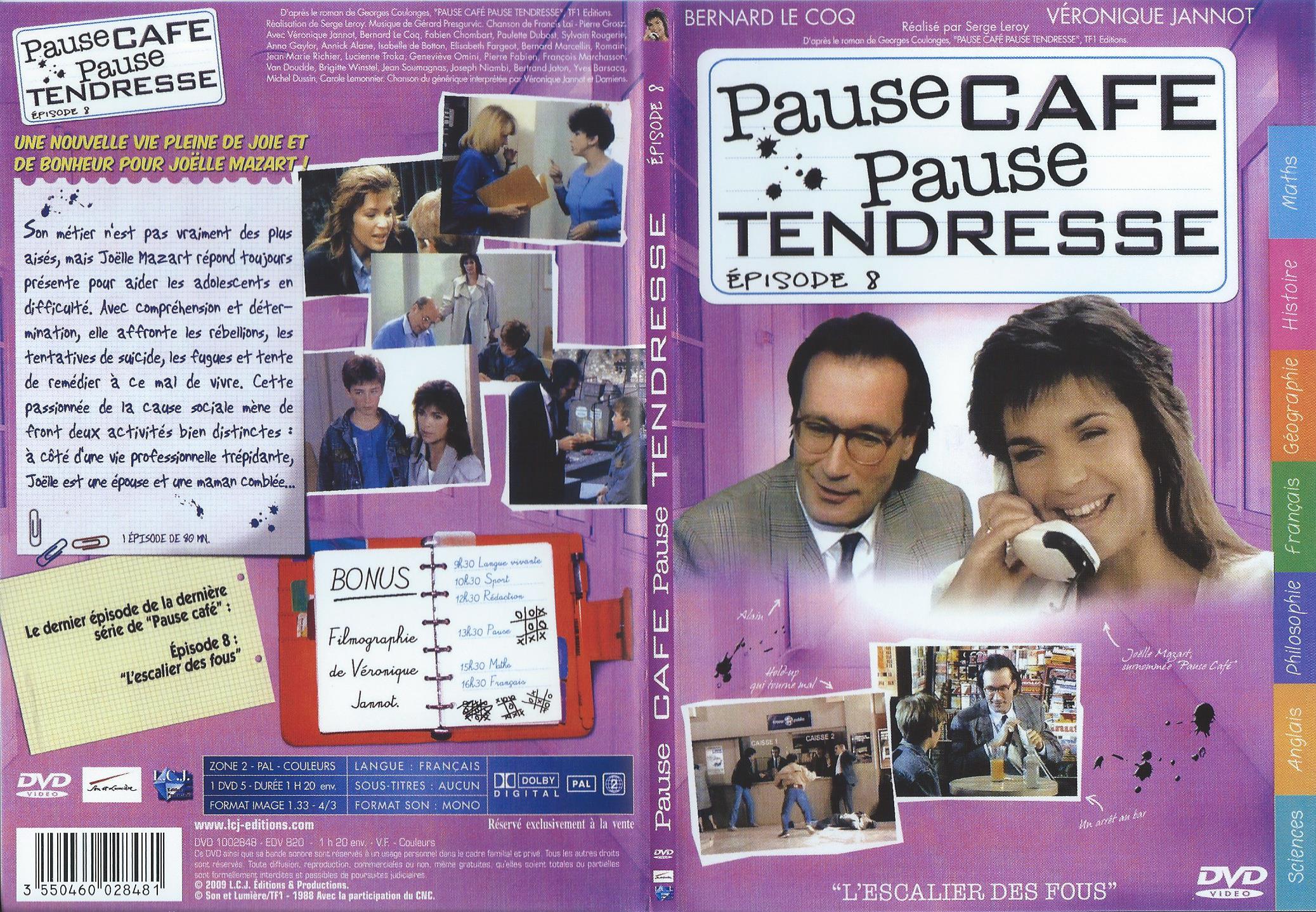 Jaquette DVD Pause Caf, Pause Tendresse DVD 8