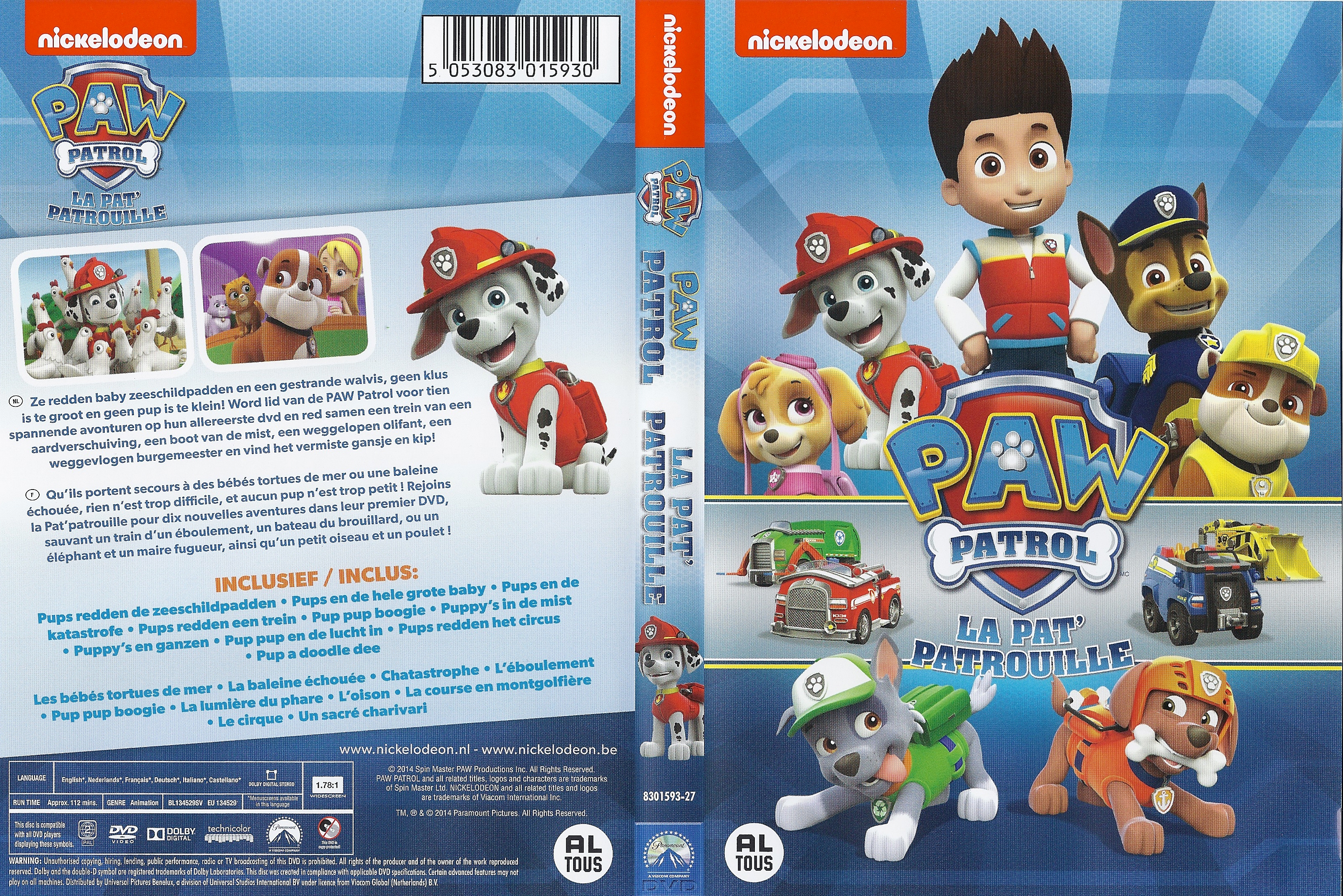 Jaquette DVD de Paw Patrol La Pat' Patrouille - Cinéma Passion