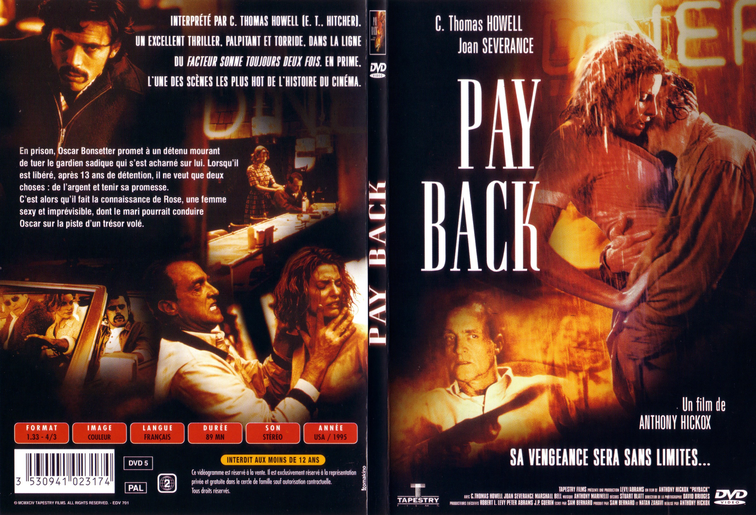 Jaquette DVD Pay back - SLIM