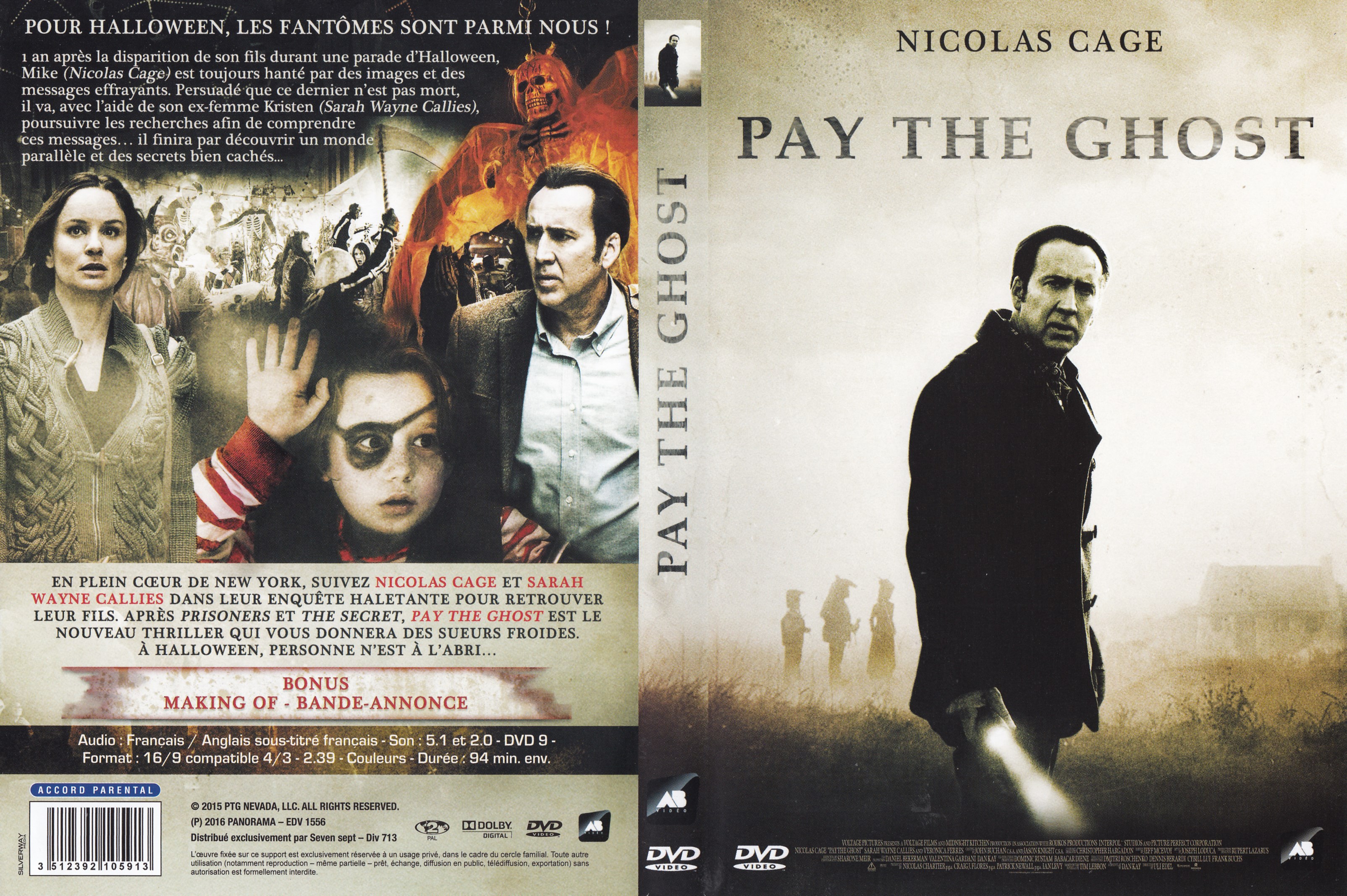 Jaquette DVD Pay the ghost