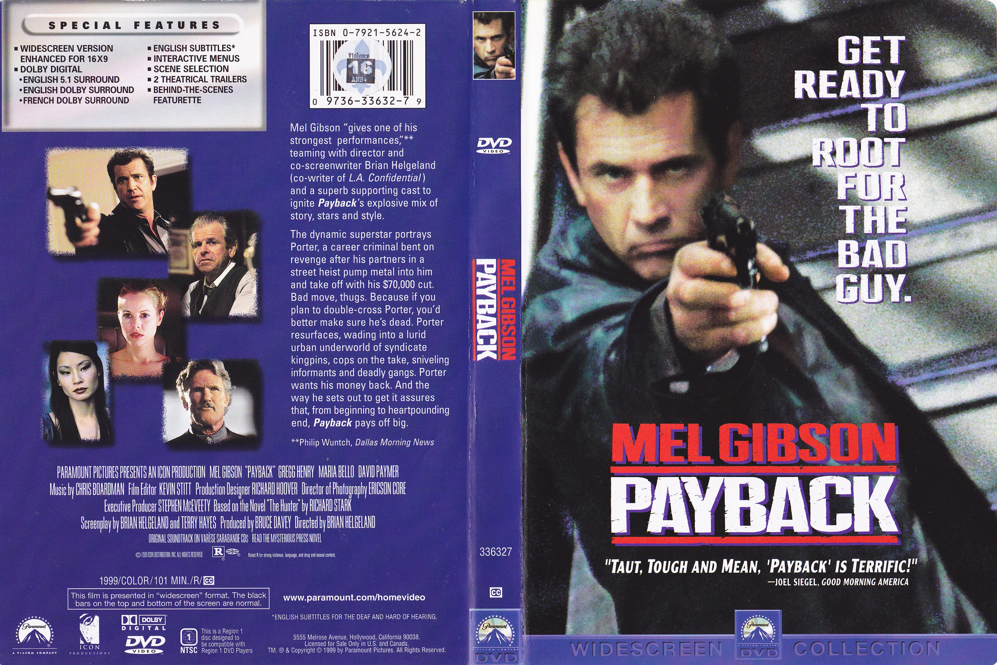 Jaquette DVD Payback (Canadienne)