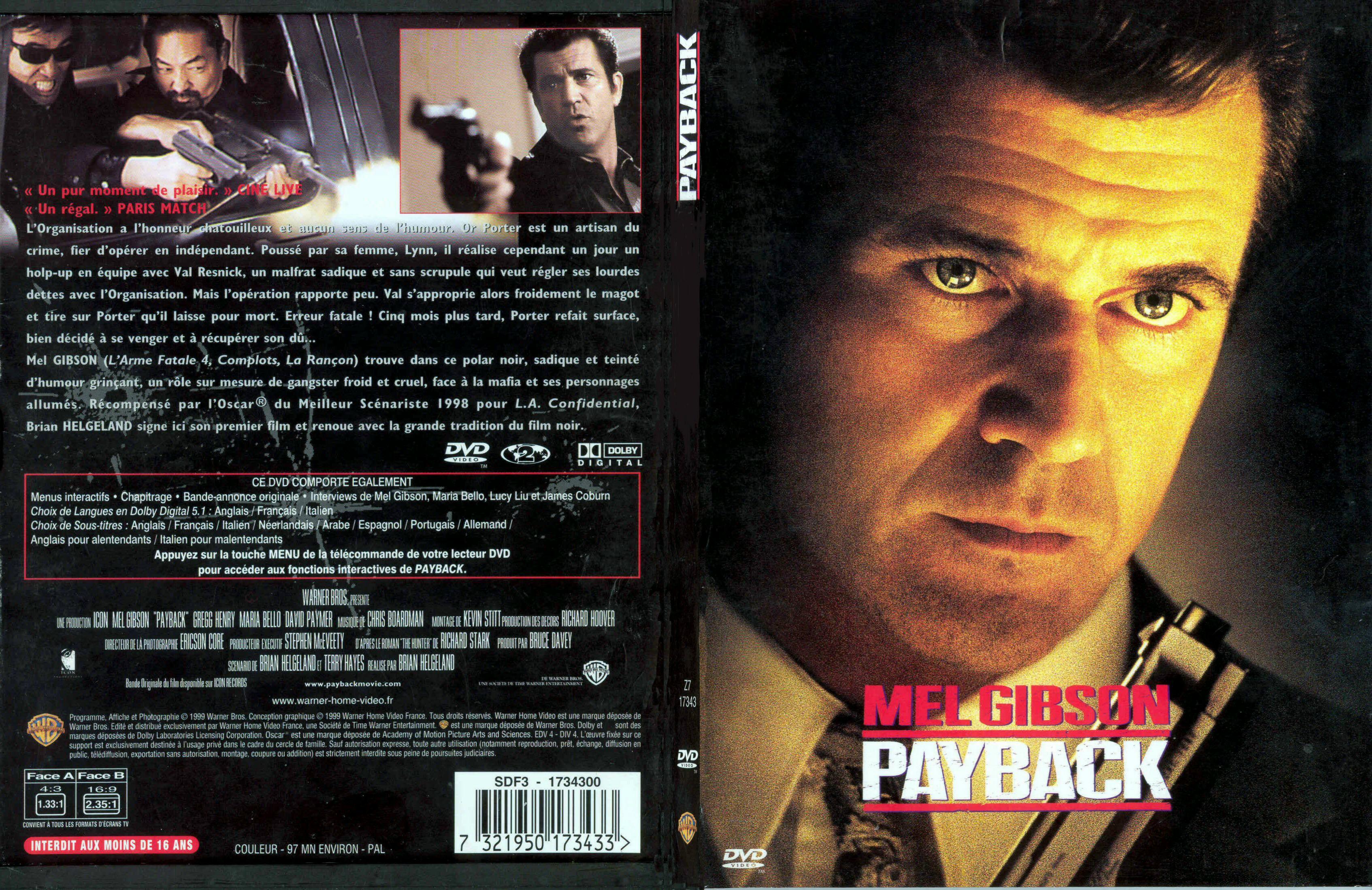 Jaquette DVD Payback - SLIM