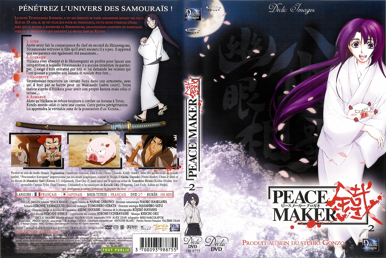 Jaquette DVD Peace Maker vol 2