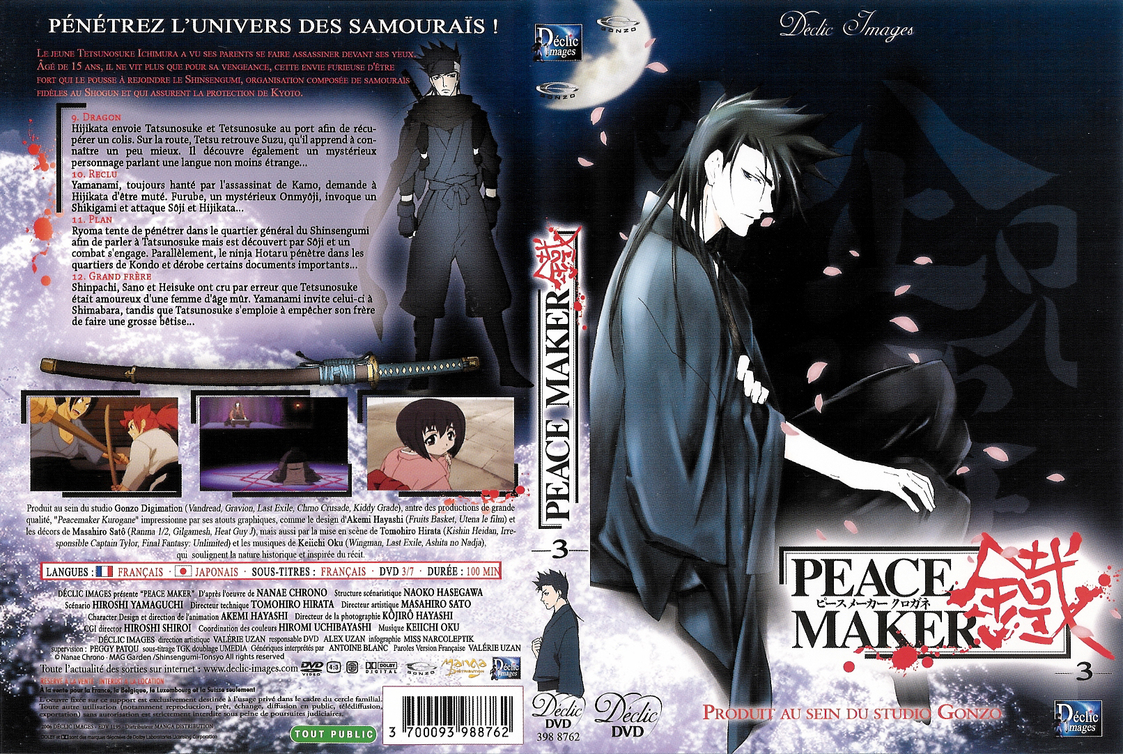 Jaquette DVD Peace Maker vol 3