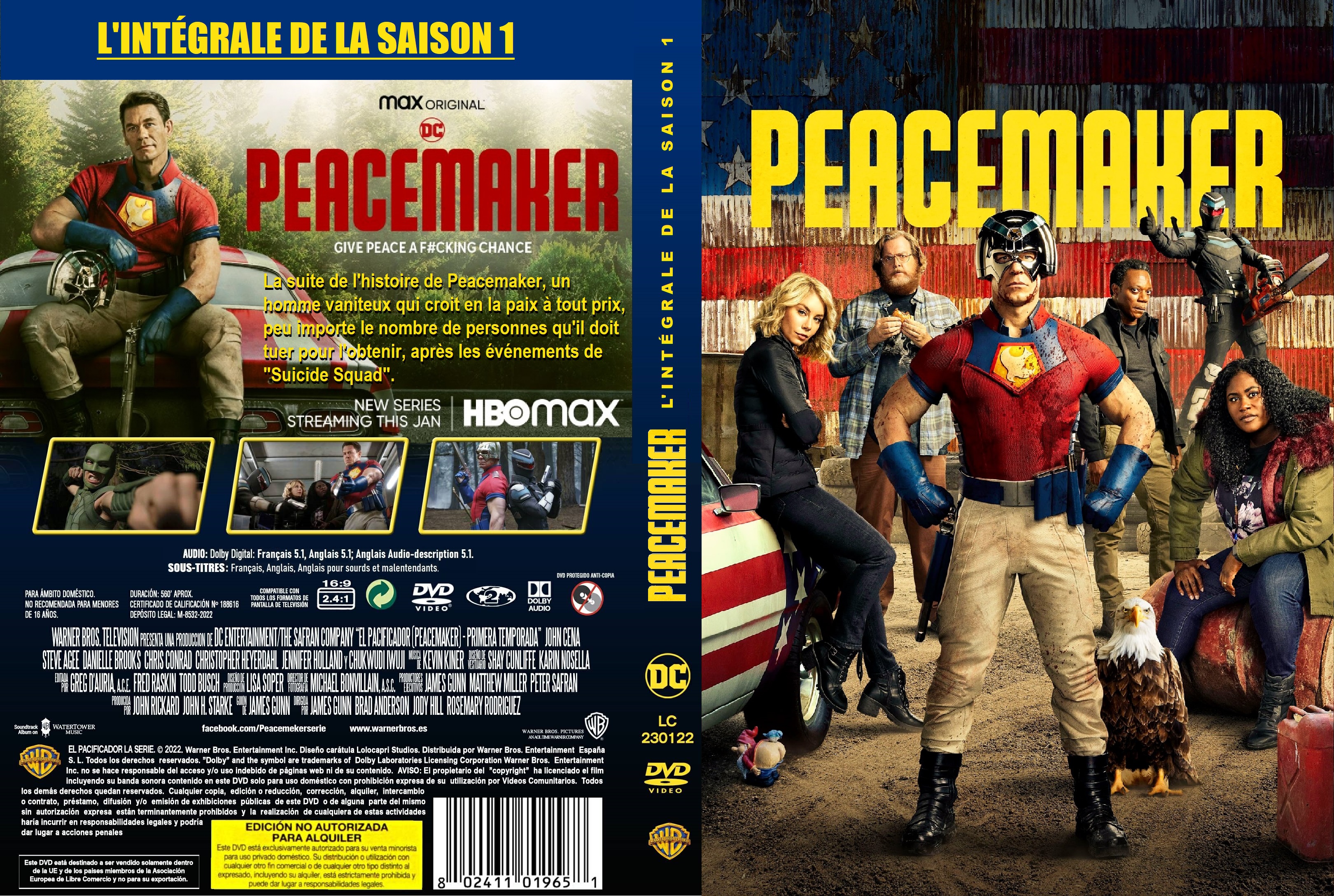 Jaquette DVD Peacemaker Saison 1 Custom v2