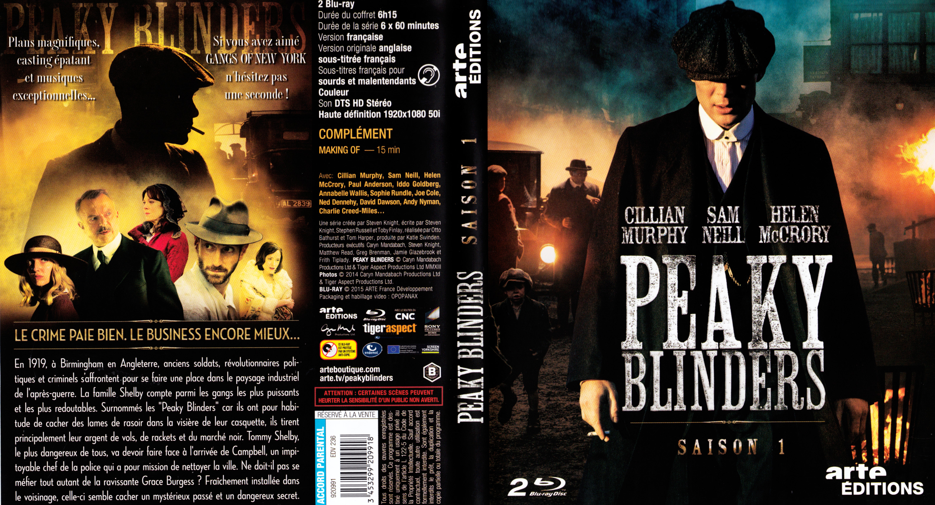 Jaquette Dvd De Peaky Blinders Saison 1 Blu Ray Cinéma Passion 