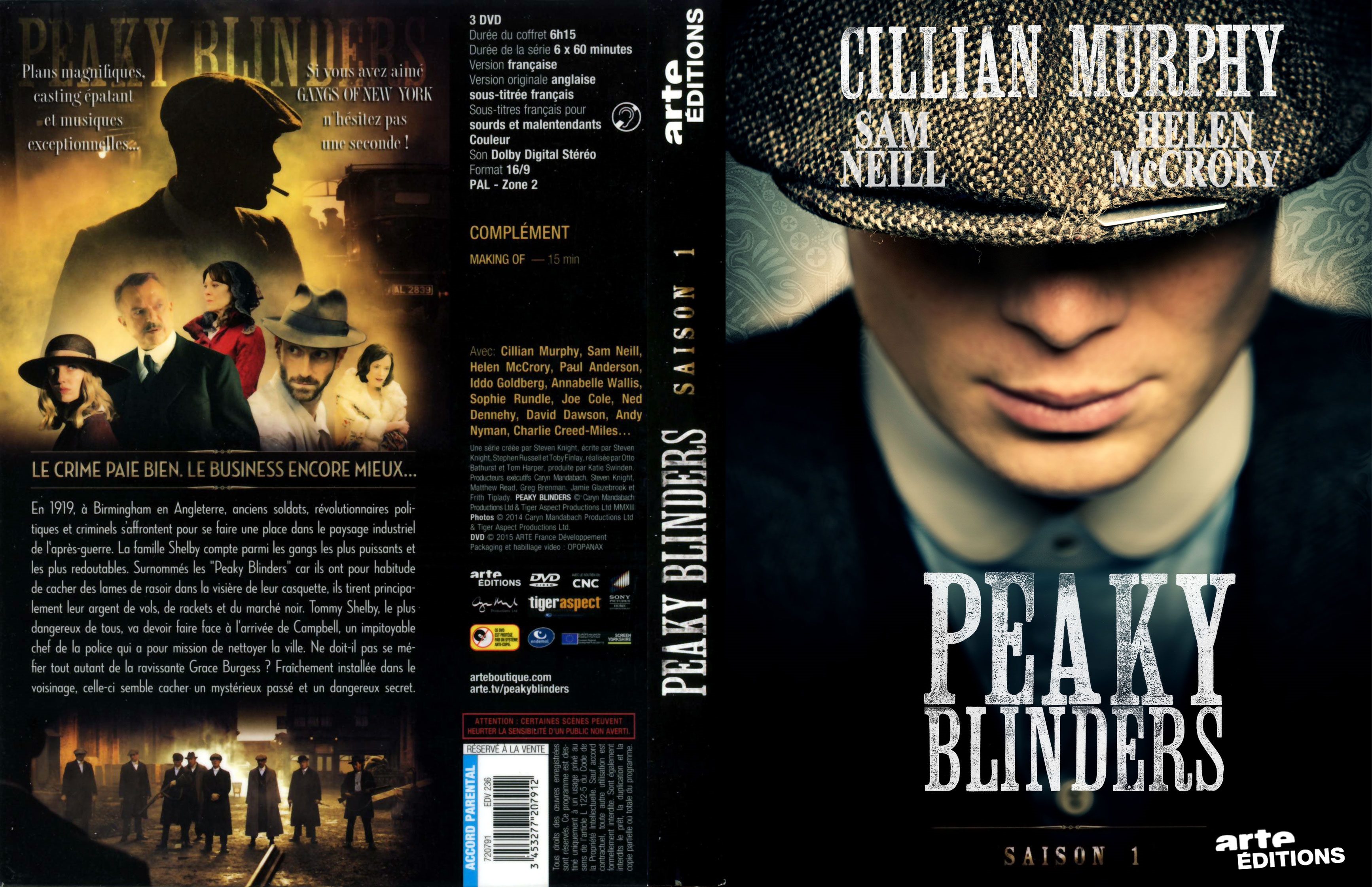 Jaquette DVD Peaky blinders Saison 1