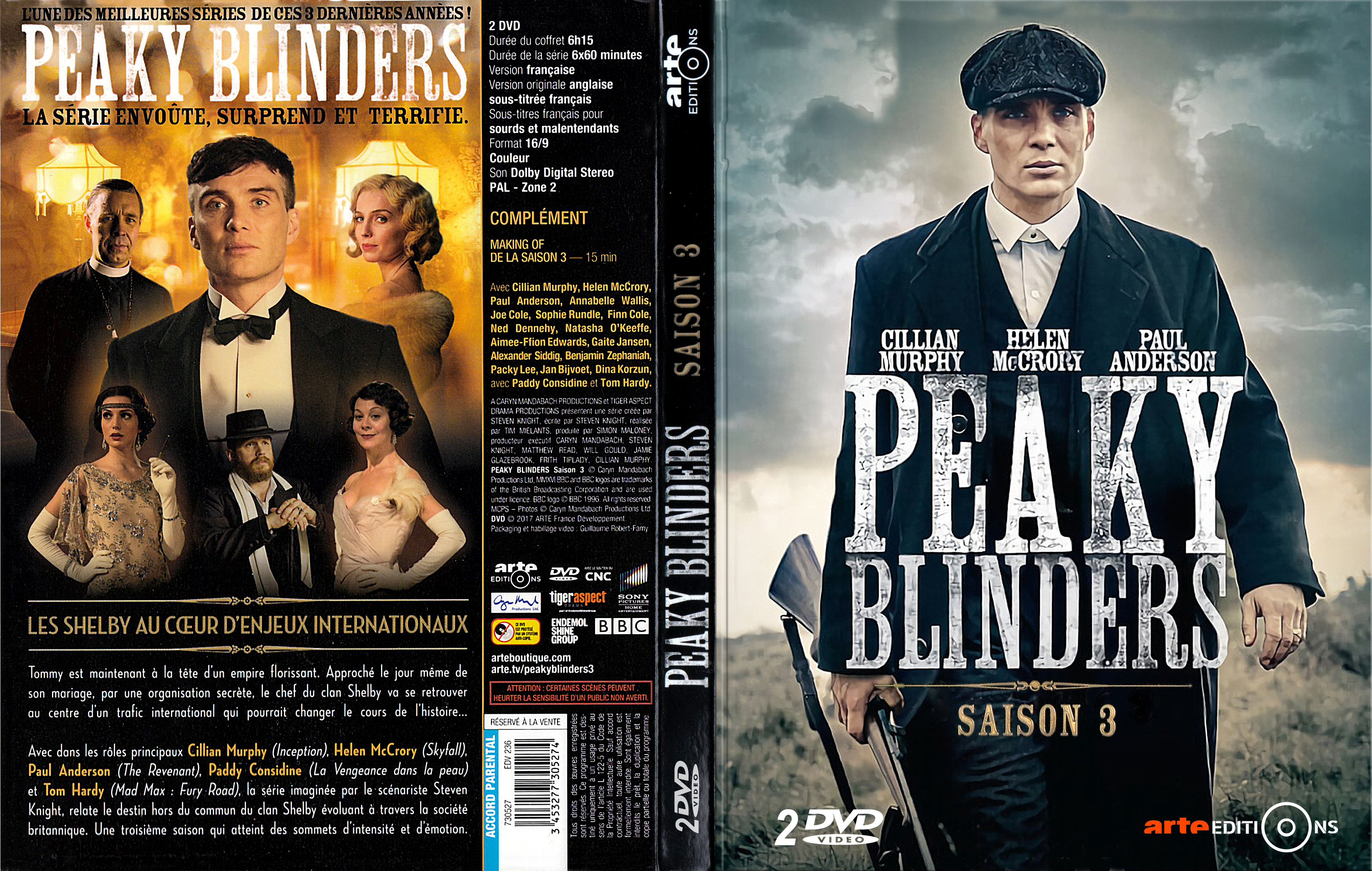 Jaquette Dvd De Peaky Blinders Saison 3 Cinéma Passion 