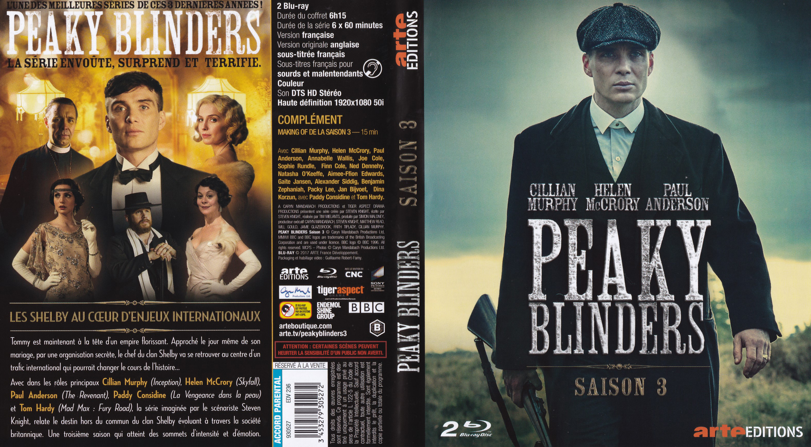 Jaquette DVD Peaky blinders Saison 3 (BLU-RAY)