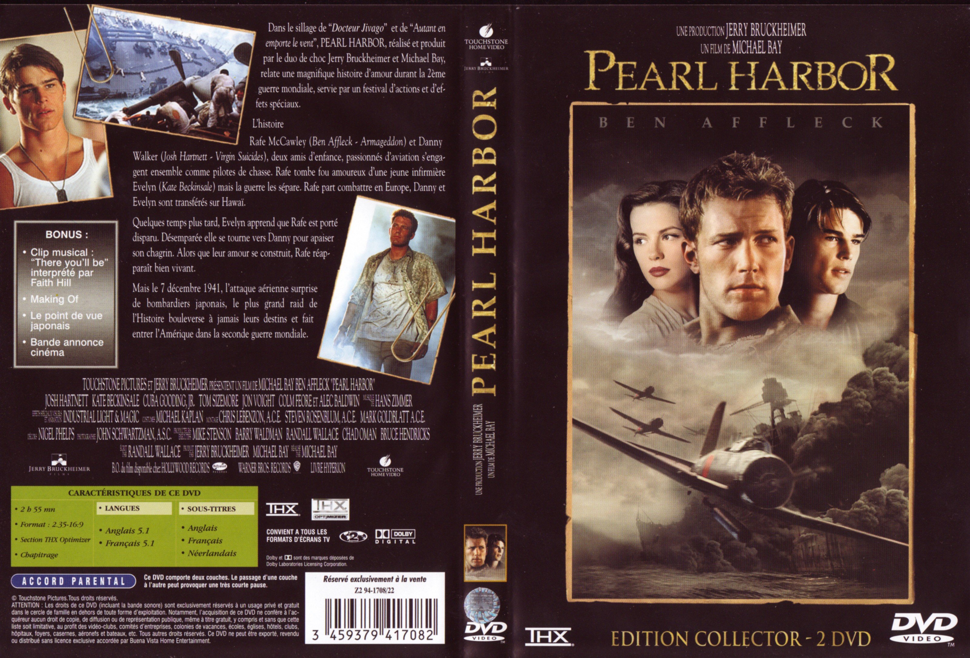 Jaquette DVD Pearl Harbor v2