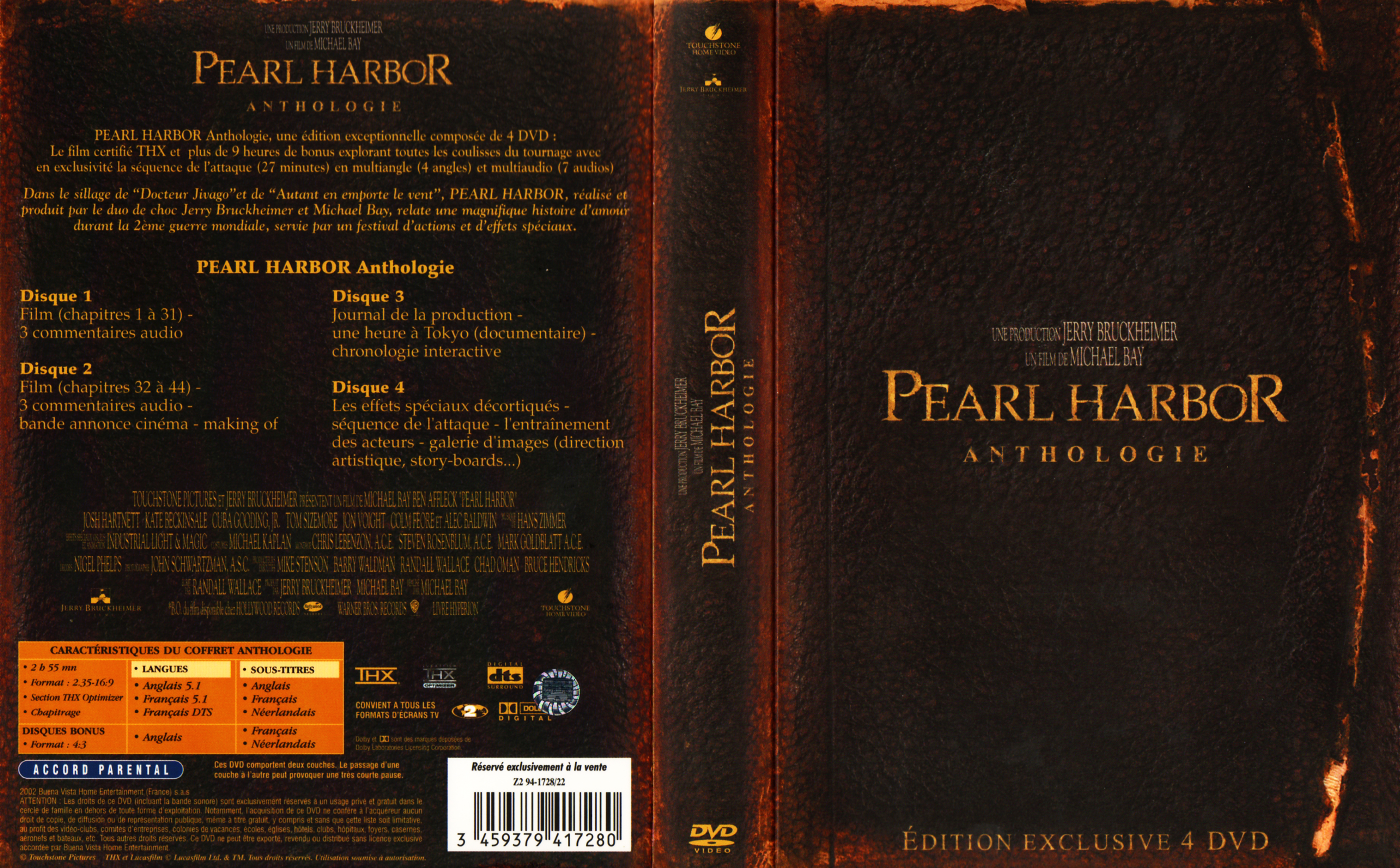 Jaquette DVD Pearl Harbor v3