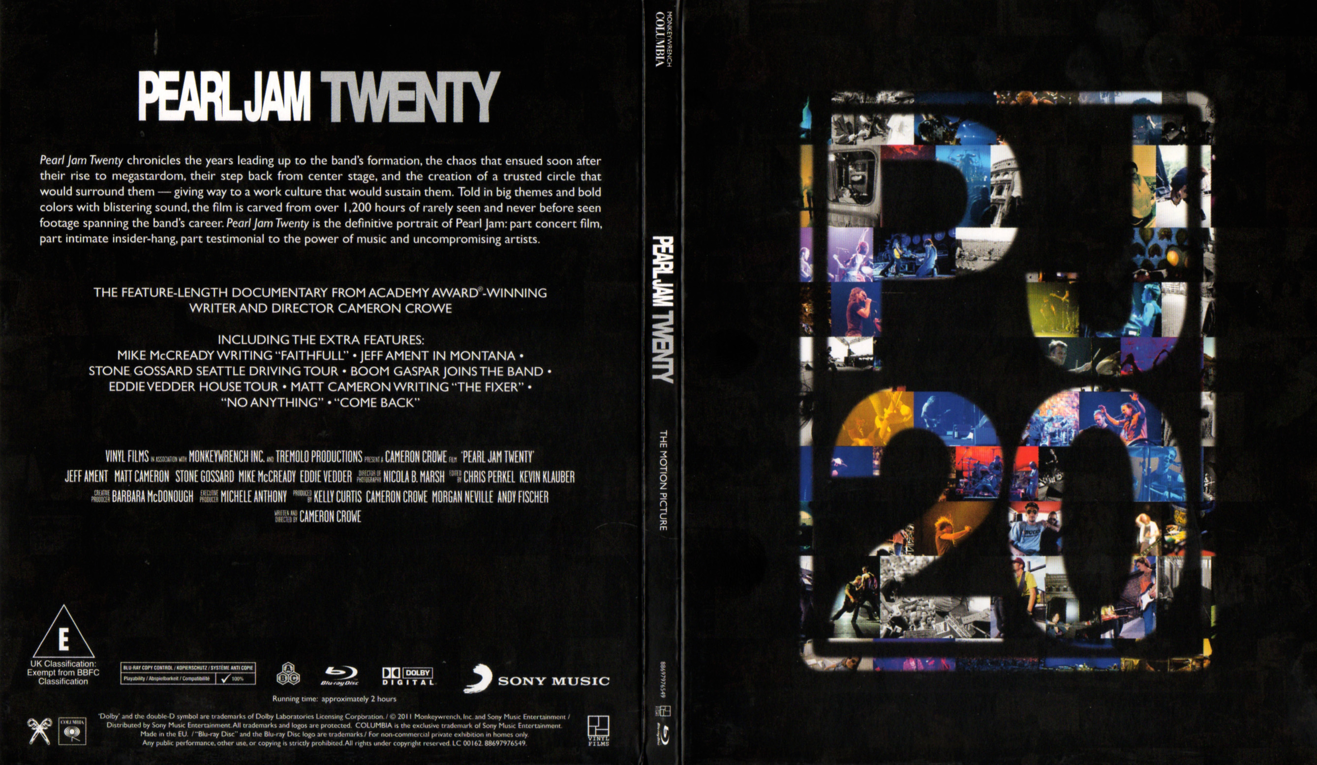 Jaquette DVD Pearl Jam Twenty (BLU-RAY)