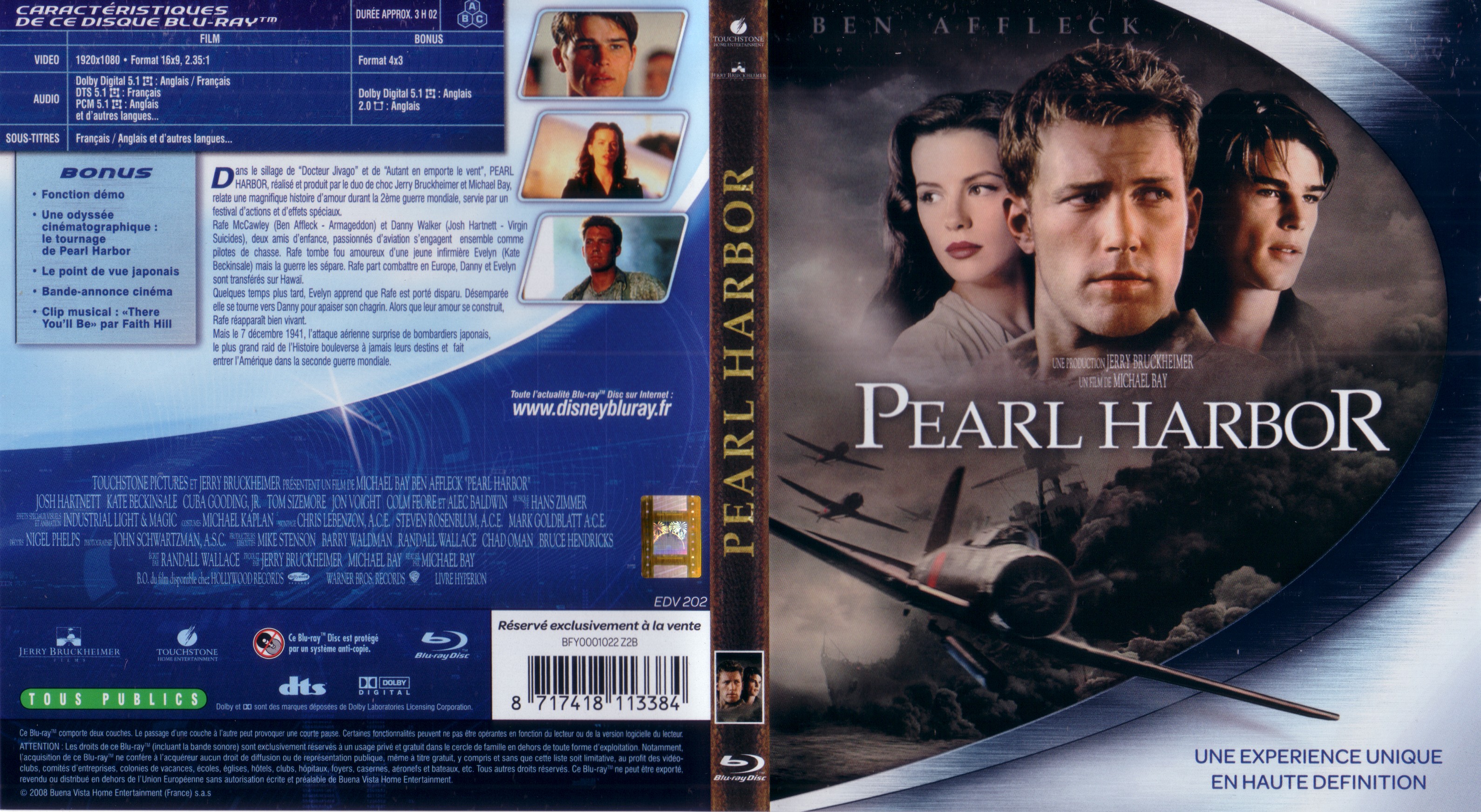 Jaquette DVD Pearl harbor (BLU-RAY)
