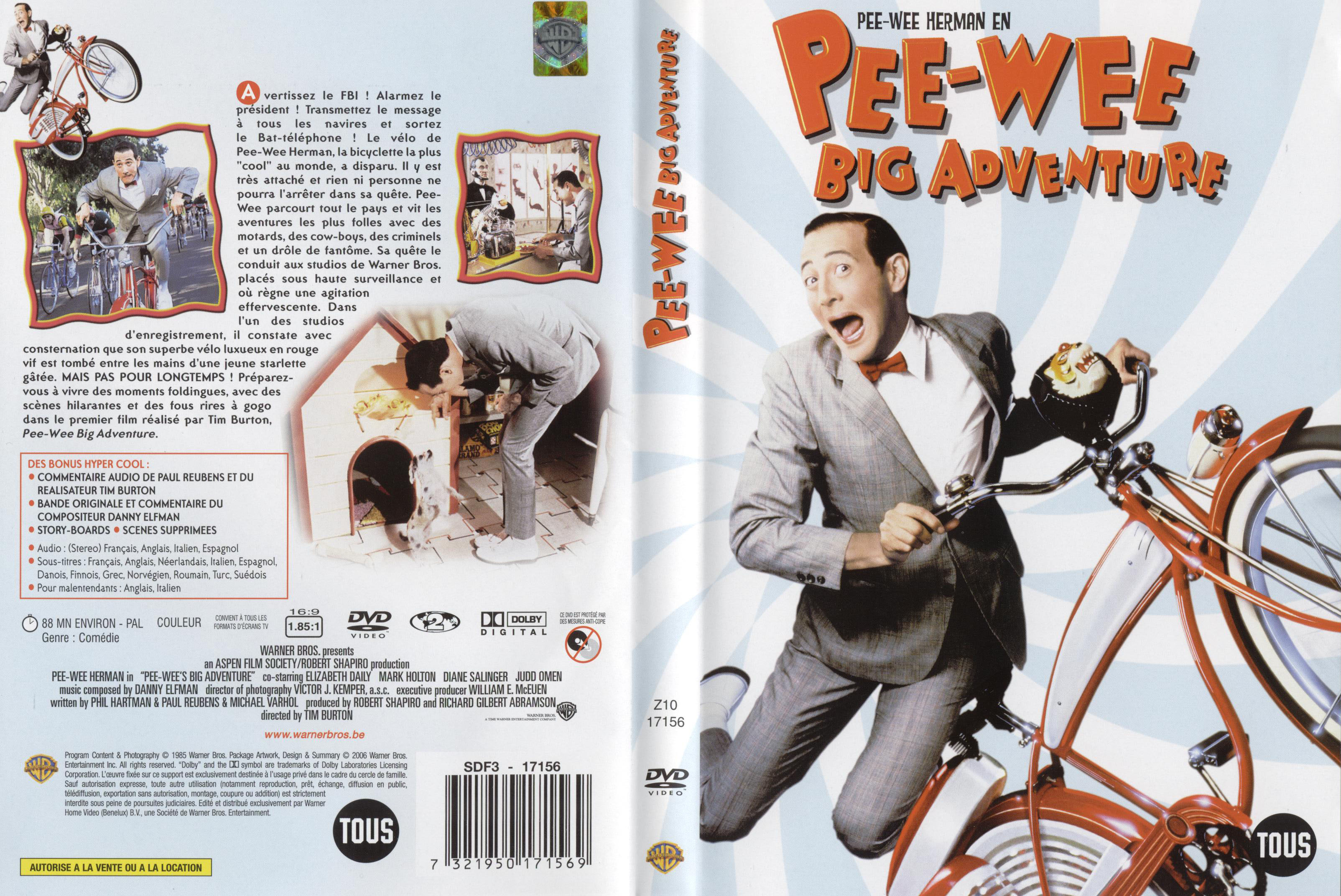 Jaquette DVD Pee-wee big adventure