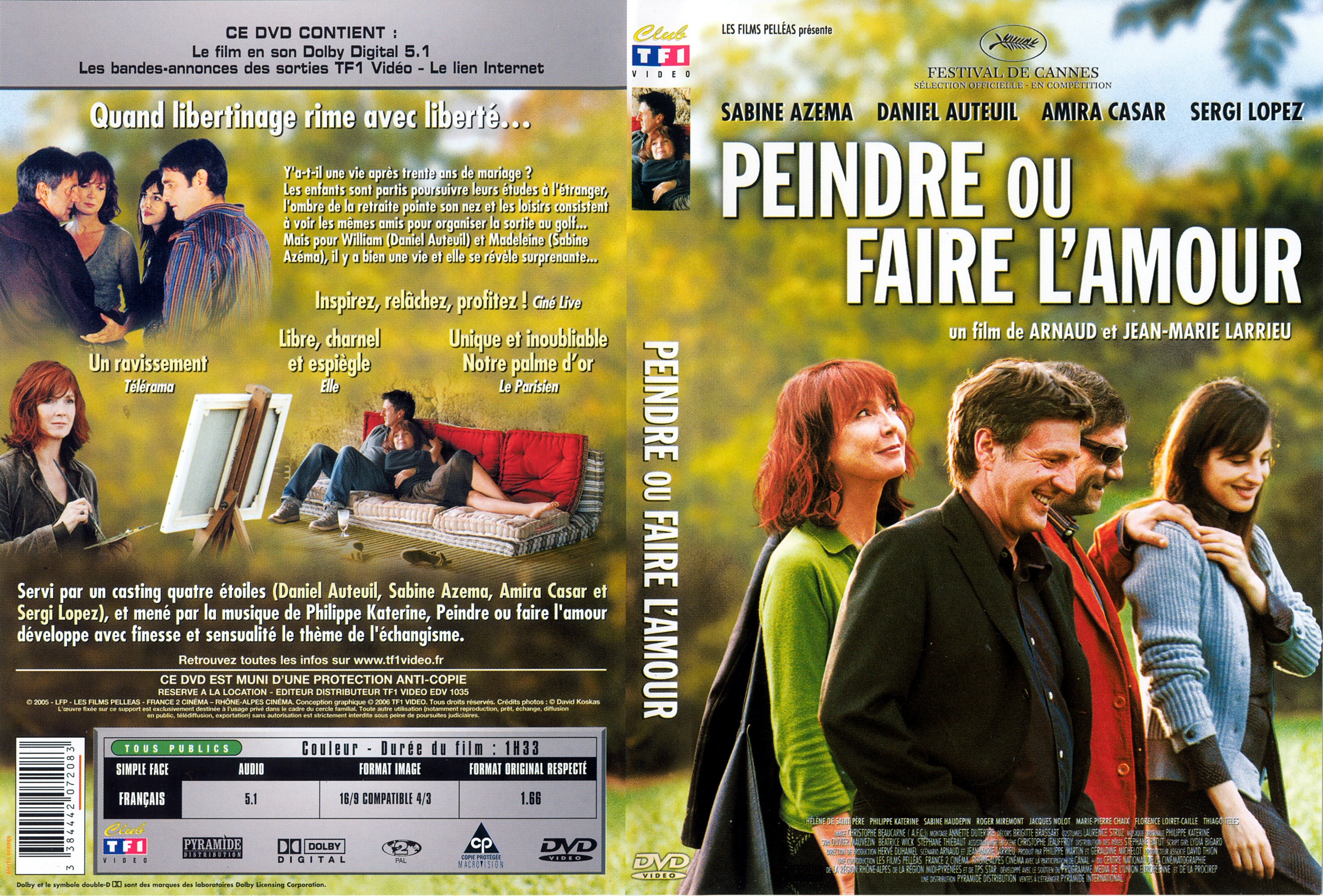 Jaquette DVD Peindre ou faire l