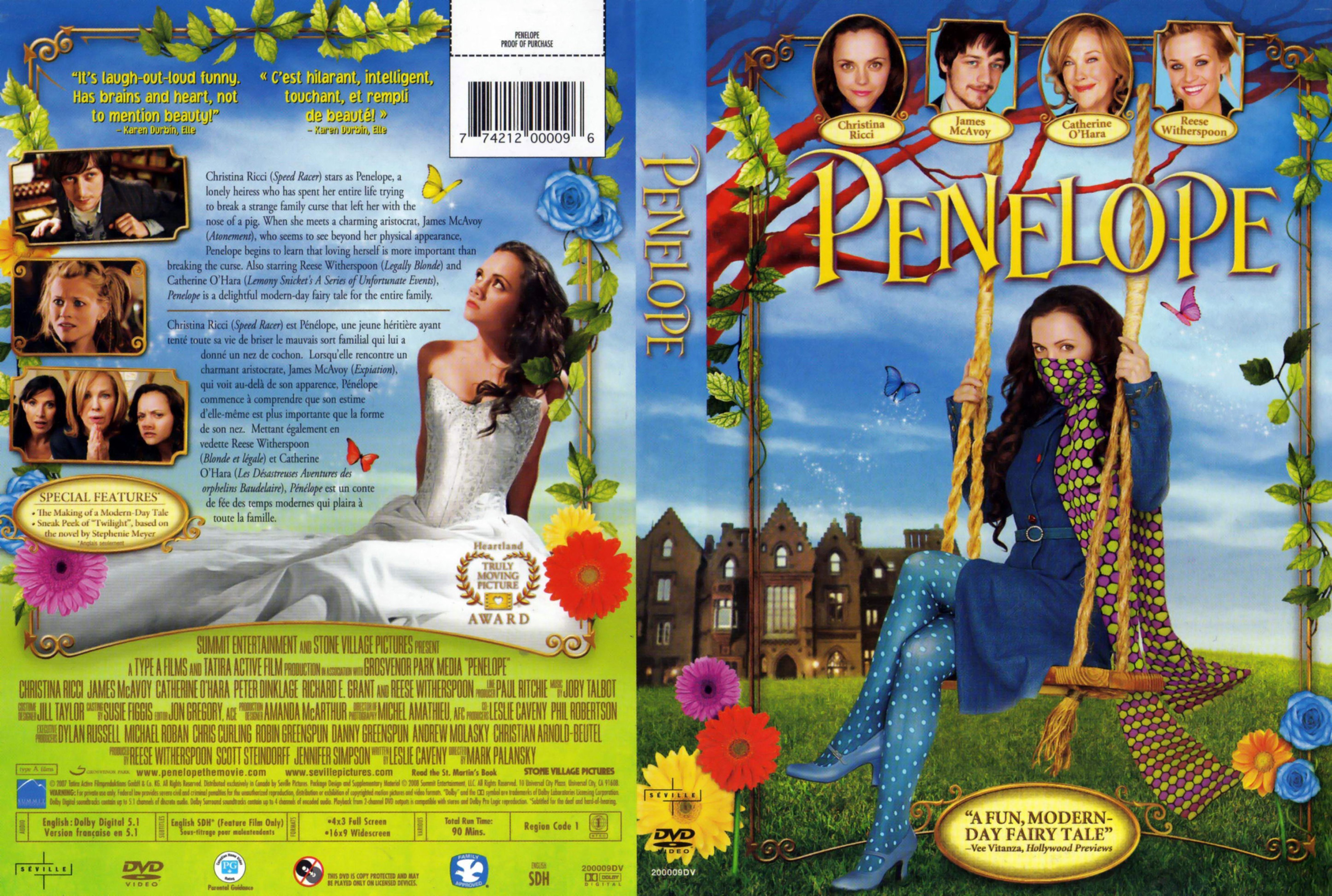 Jaquette DVD Penelope (Canadienne)